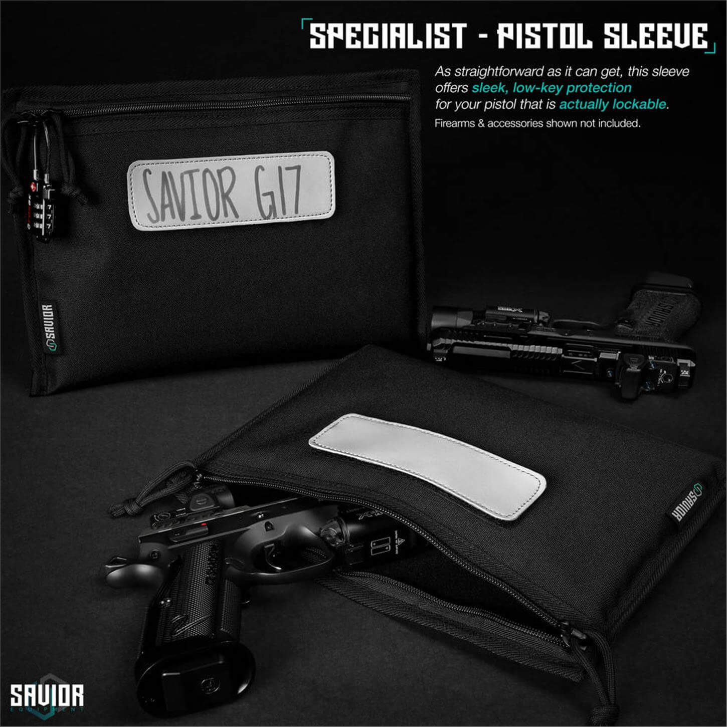 SAVIOR Tabanca Kılıfı (3'lü) (Mat Siyah) SAVIOR | Politak Store