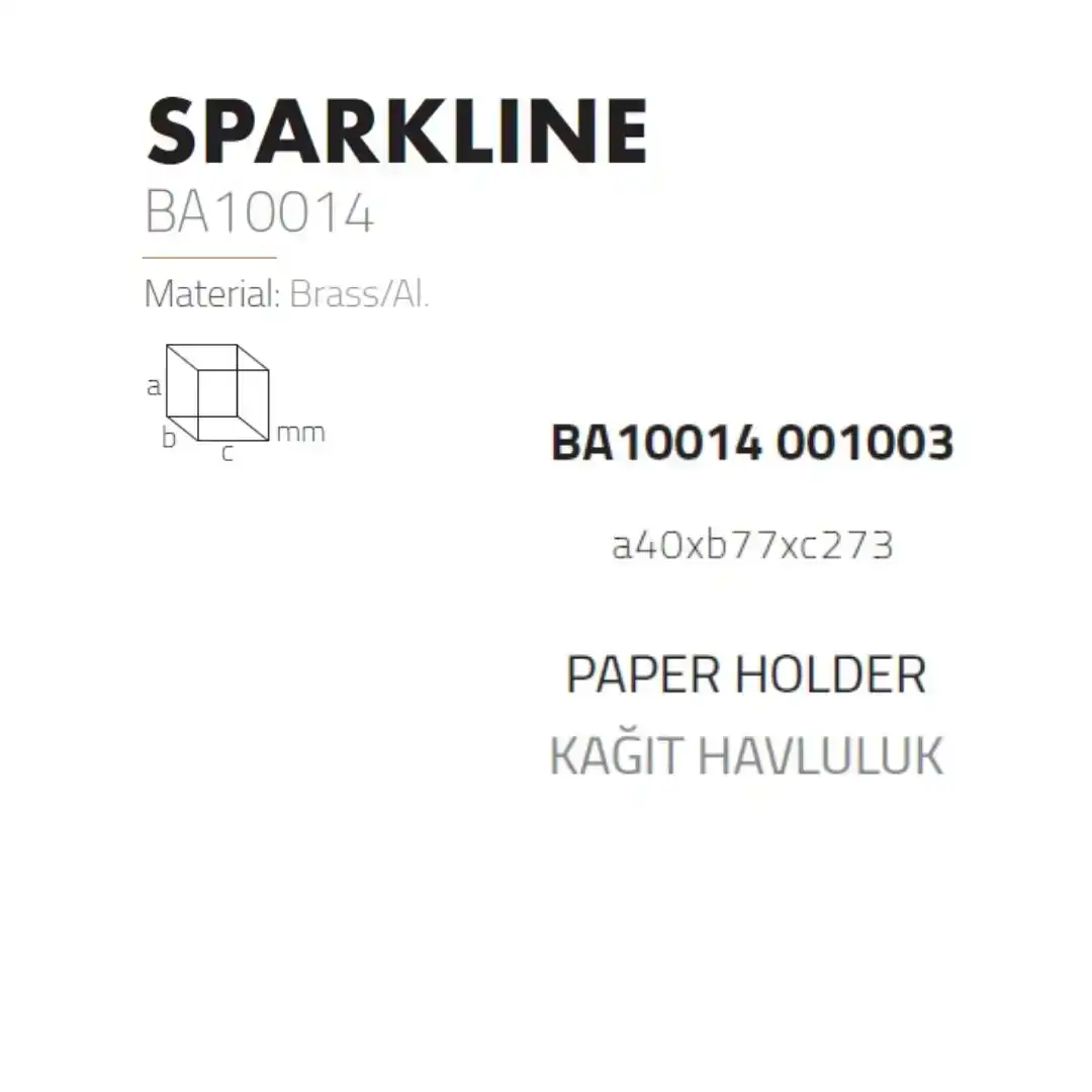 SPARKLINE DUVARA MONTAJLI KAĞIT HAVLULUK