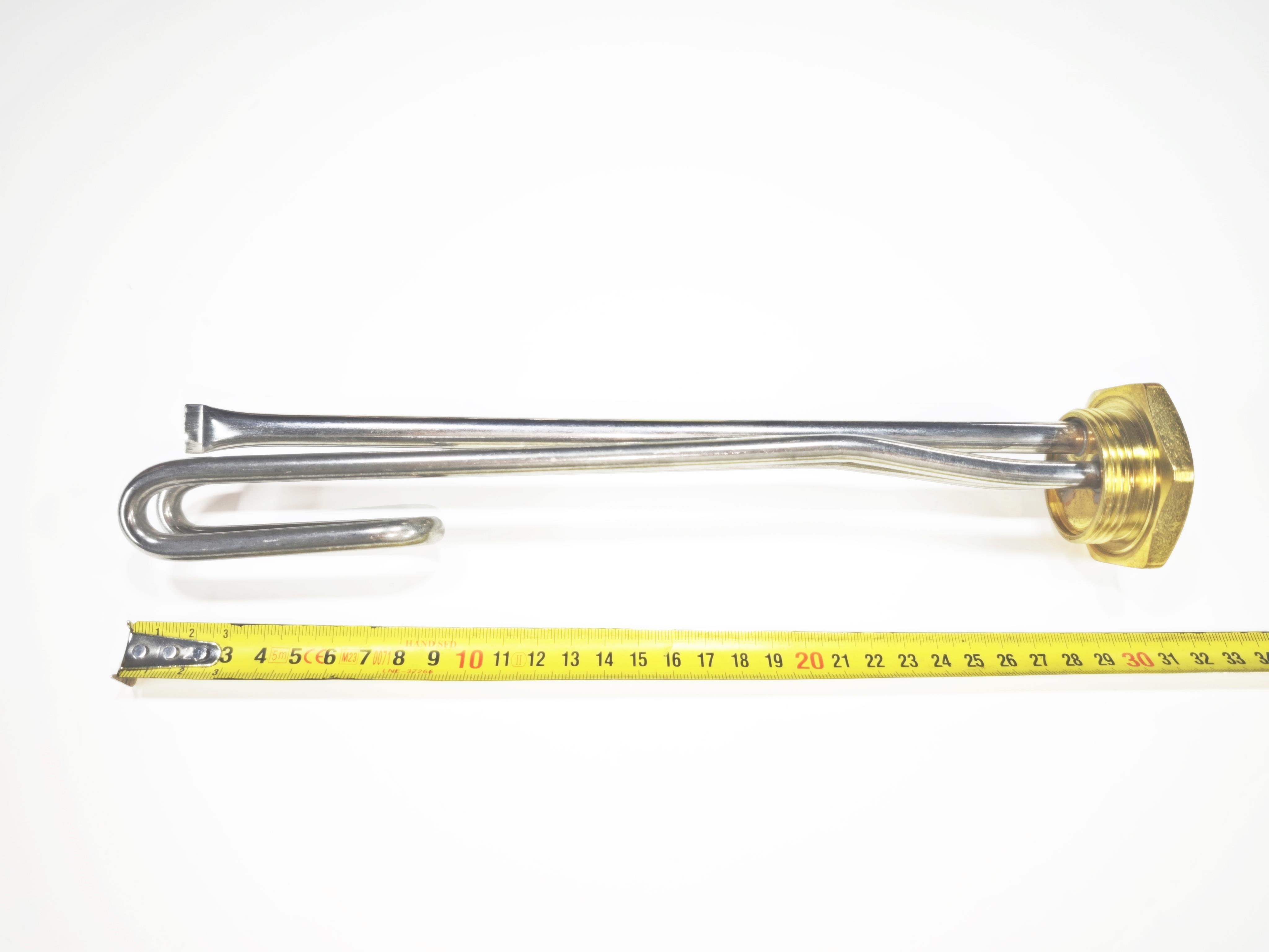 01.Heating Resistances1-1/4 Inch Standard Thread Bent Boiler Heating Element 2000W 30cm with 10mm Sheath CR304 Stainless Steel1-1/4 Inch Standard Thread Bent Boiler Heating Element 2000W 30cm with 10mm Sheath CR304 Stainless Steel