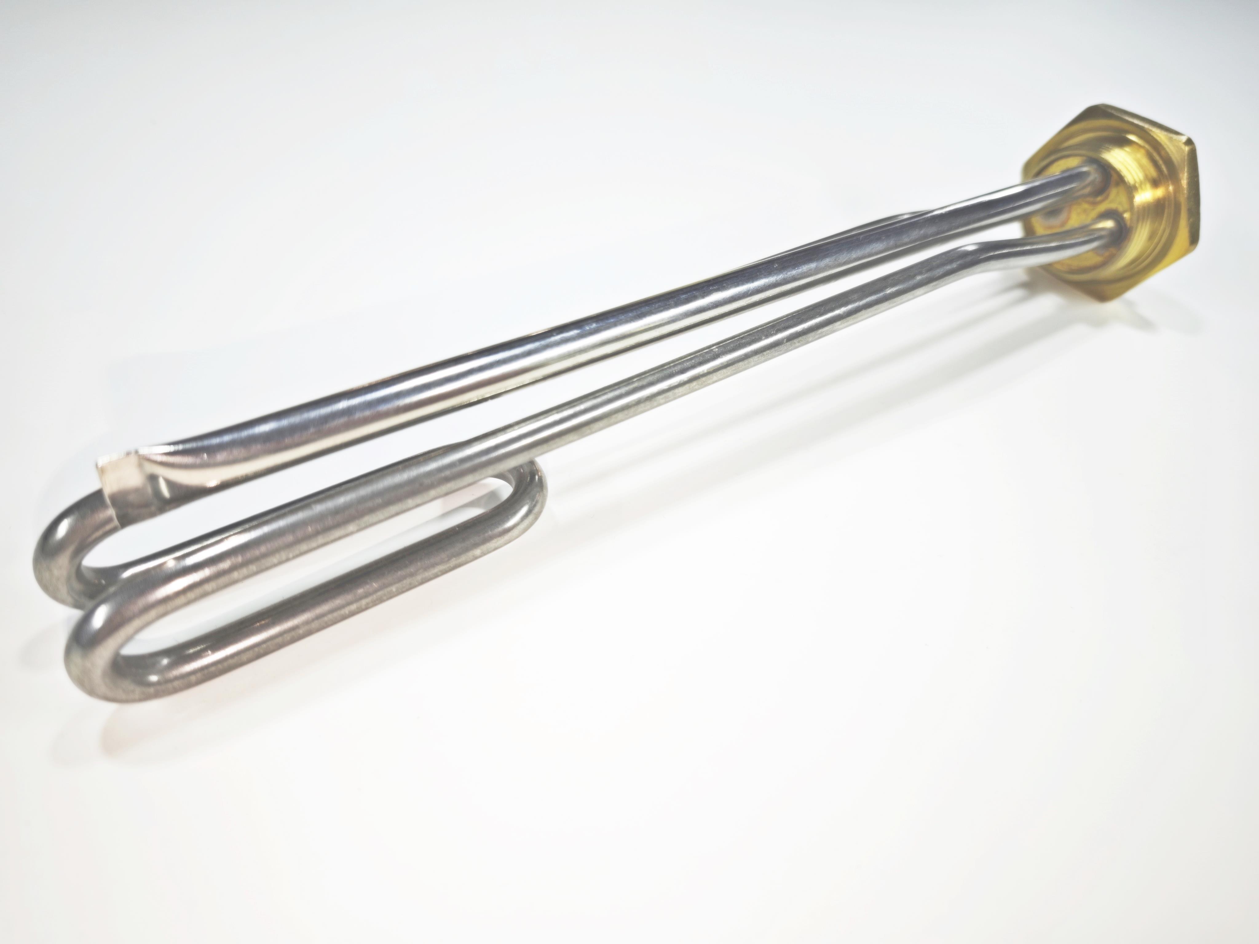 01.Heating Resistances1-1/4 Inch Standard Thread Bent Boiler Heating Element 2000W 30cm with 10mm Sheath CR304 Stainless Steel1-1/4 Inch Standard Thread Bent Boiler Heating Element 2000W 30cm with 10mm Sheath CR304 Stainless Steel