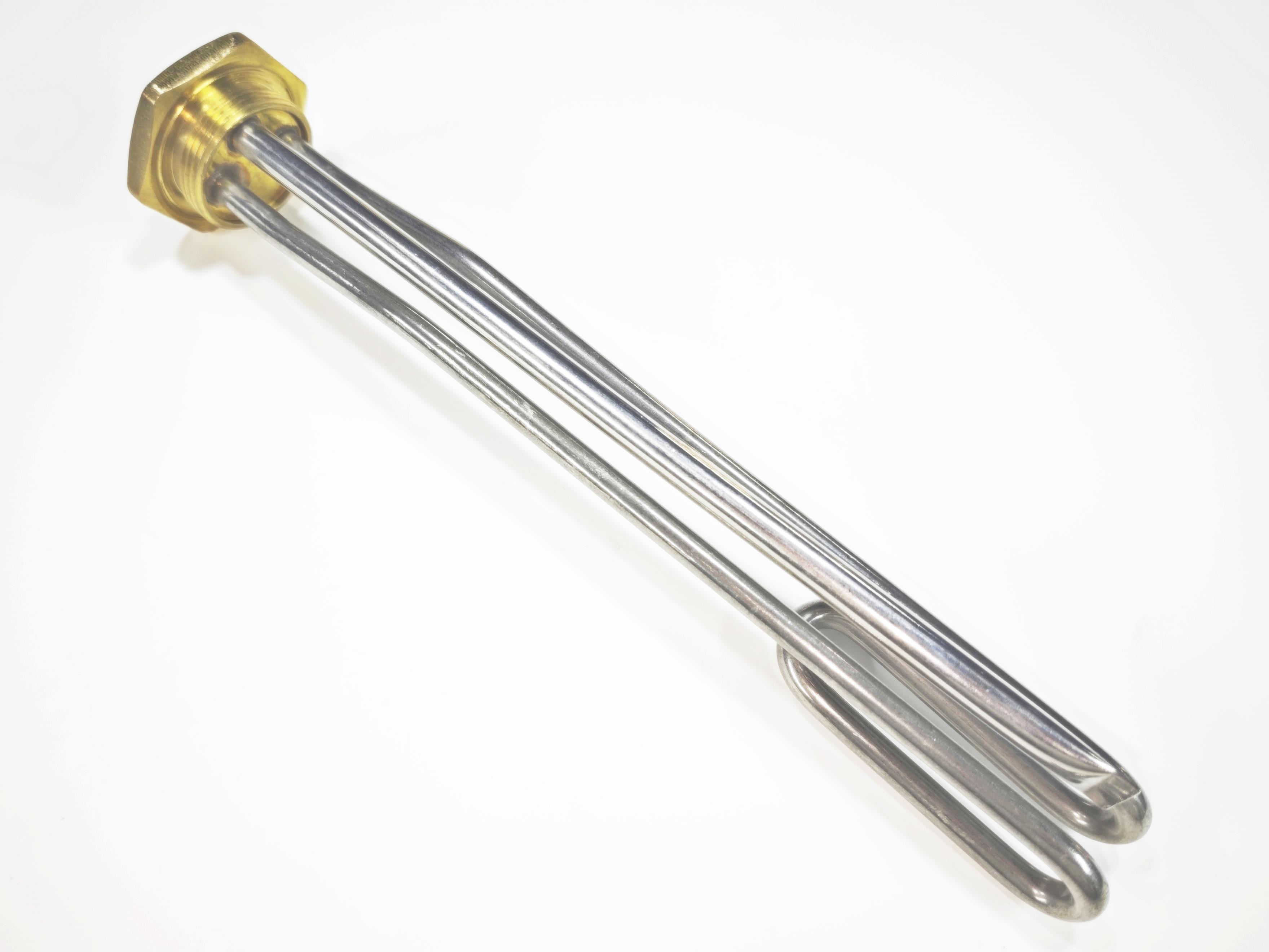 01.Heating Resistances1-1/4 Inch Standard Thread Bent Boiler Heating Element 2000W 30cm with 10mm Sheath CR304 Stainless Steel1-1/4 Inch Standard Thread Bent Boiler Heating Element 2000W 30cm with 10mm Sheath CR304 Stainless Steel