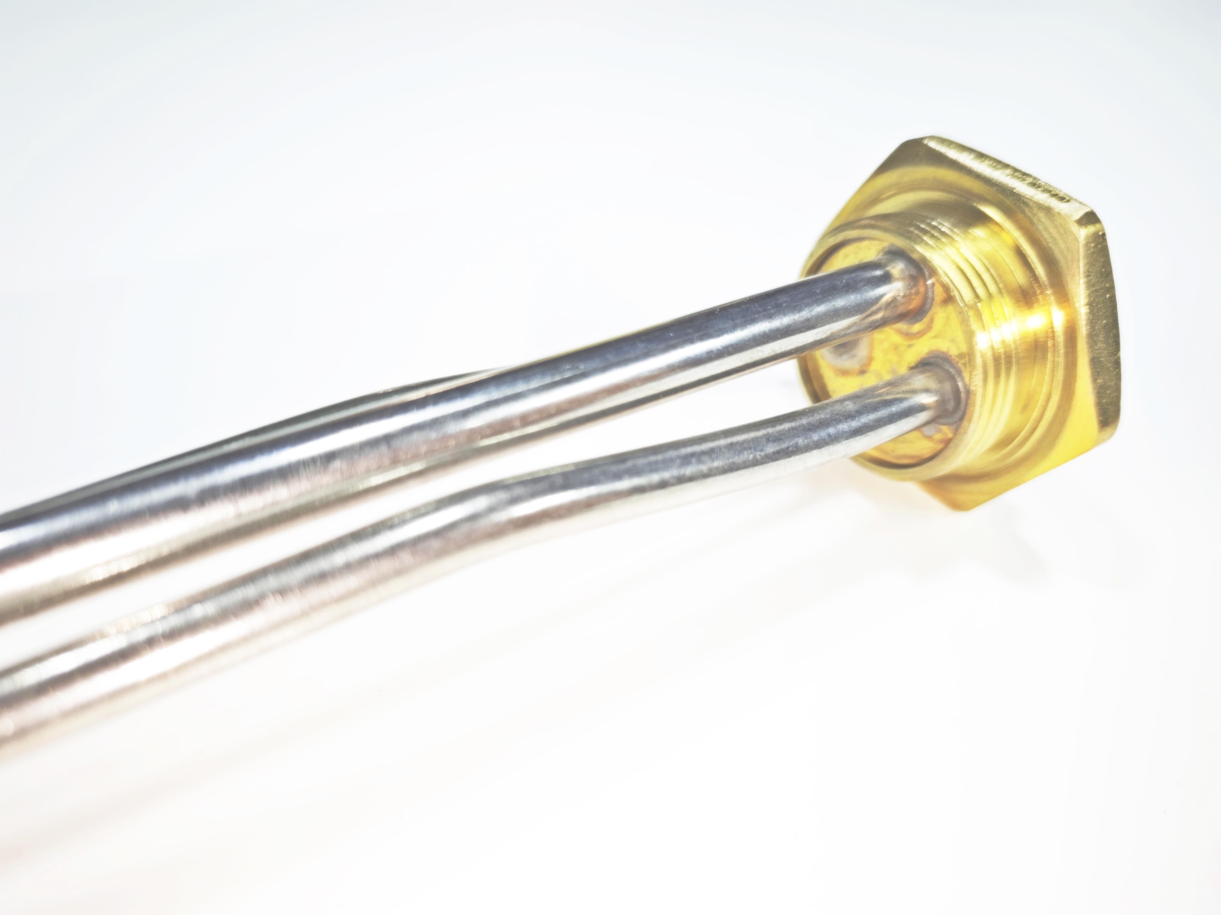 01.Heating Resistances1-1/4 Inch Standard Thread Bent Boiler Heating Element 2000W 30cm with 10mm Sheath CR304 Stainless Steel1-1/4 Inch Standard Thread Bent Boiler Heating Element 2000W 30cm with 10mm Sheath CR304 Stainless Steel