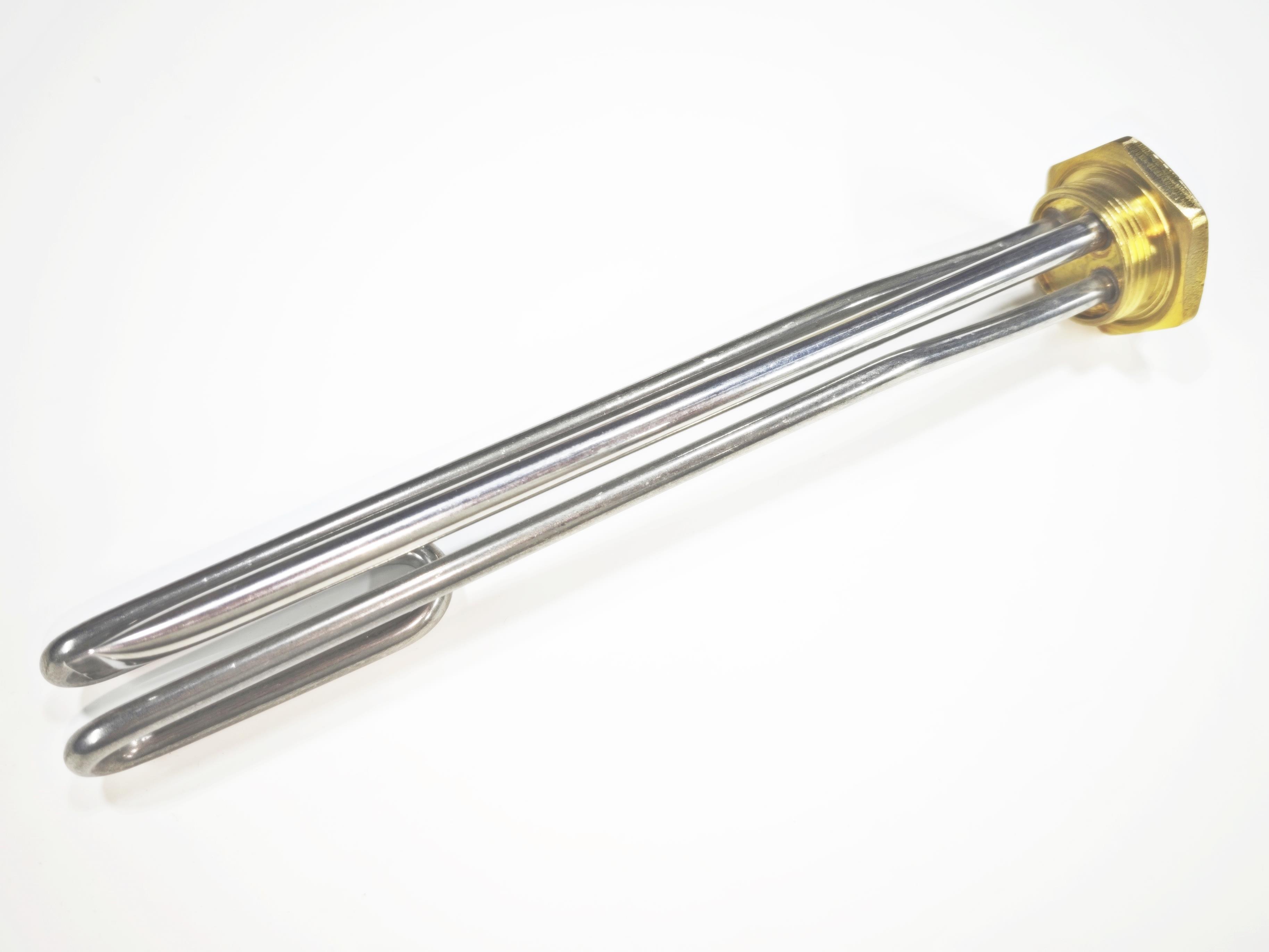 01.Heating Resistances1-1/4 Inch Standard Thread Bent Boiler Heating Element 2000W 30cm with 10mm Sheath CR304 Stainless Steel1-1/4 Inch Standard Thread Bent Boiler Heating Element 2000W 30cm with 10mm Sheath CR304 Stainless Steel