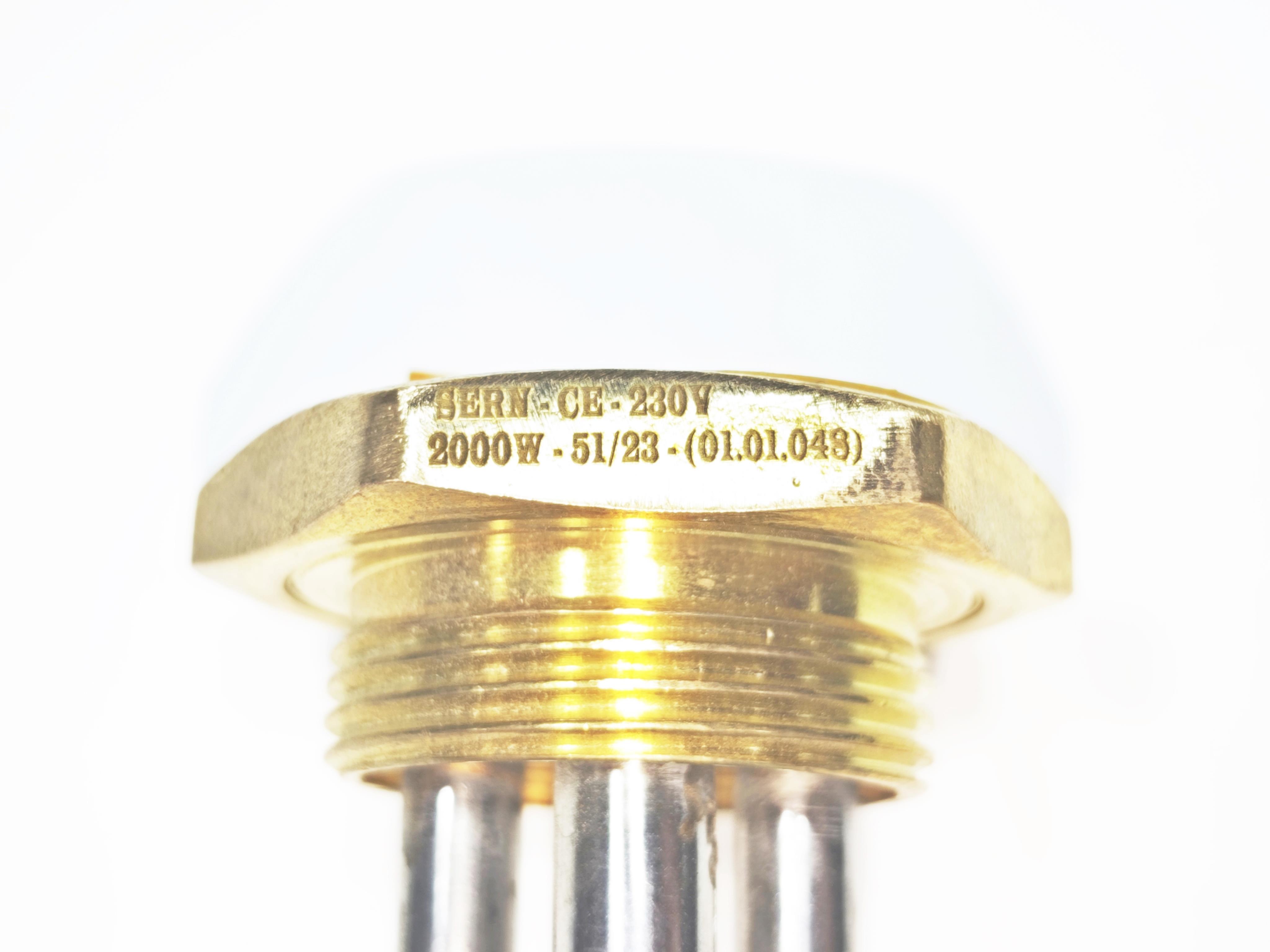 01.Heating Resistances1-1/4 Inch Standard Thread Bent Boiler Heating Element 2000W 30cm with 10mm Sheath CR304 Stainless Steel1-1/4 Inch Standard Thread Bent Boiler Heating Element 2000W 30cm with 10mm Sheath CR304 Stainless Steel