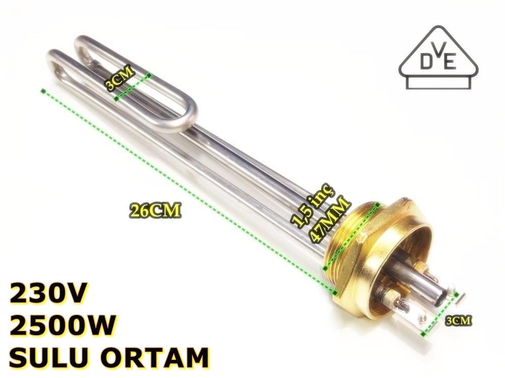 1.5 Inch Head CR304 230V 2500W 26cm Pot Heater Natural Gas Element