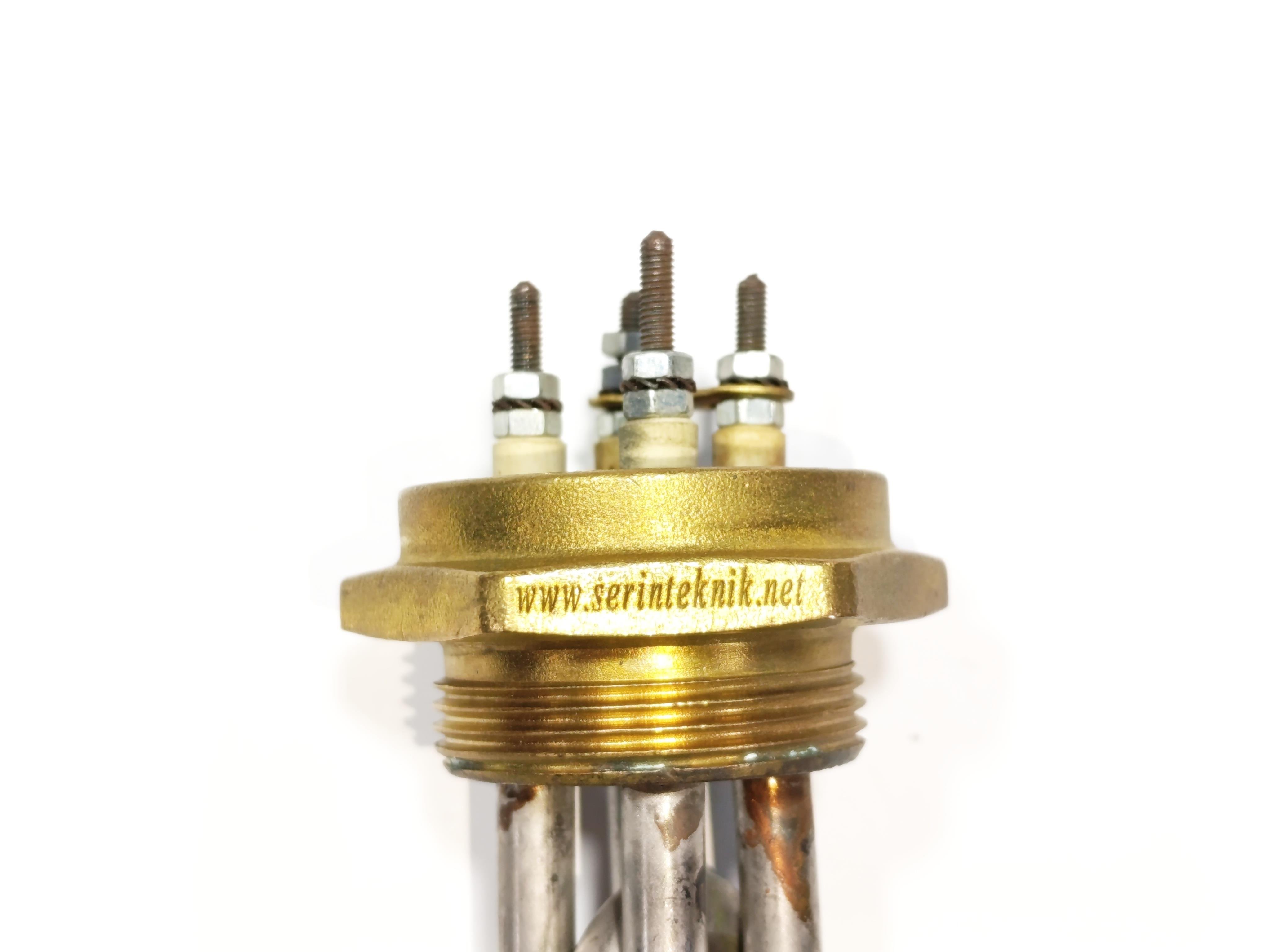 1.5 Inch Chrome 304 4000W 230V 20cm Malkan Type Heating Elements / Heating Resistance