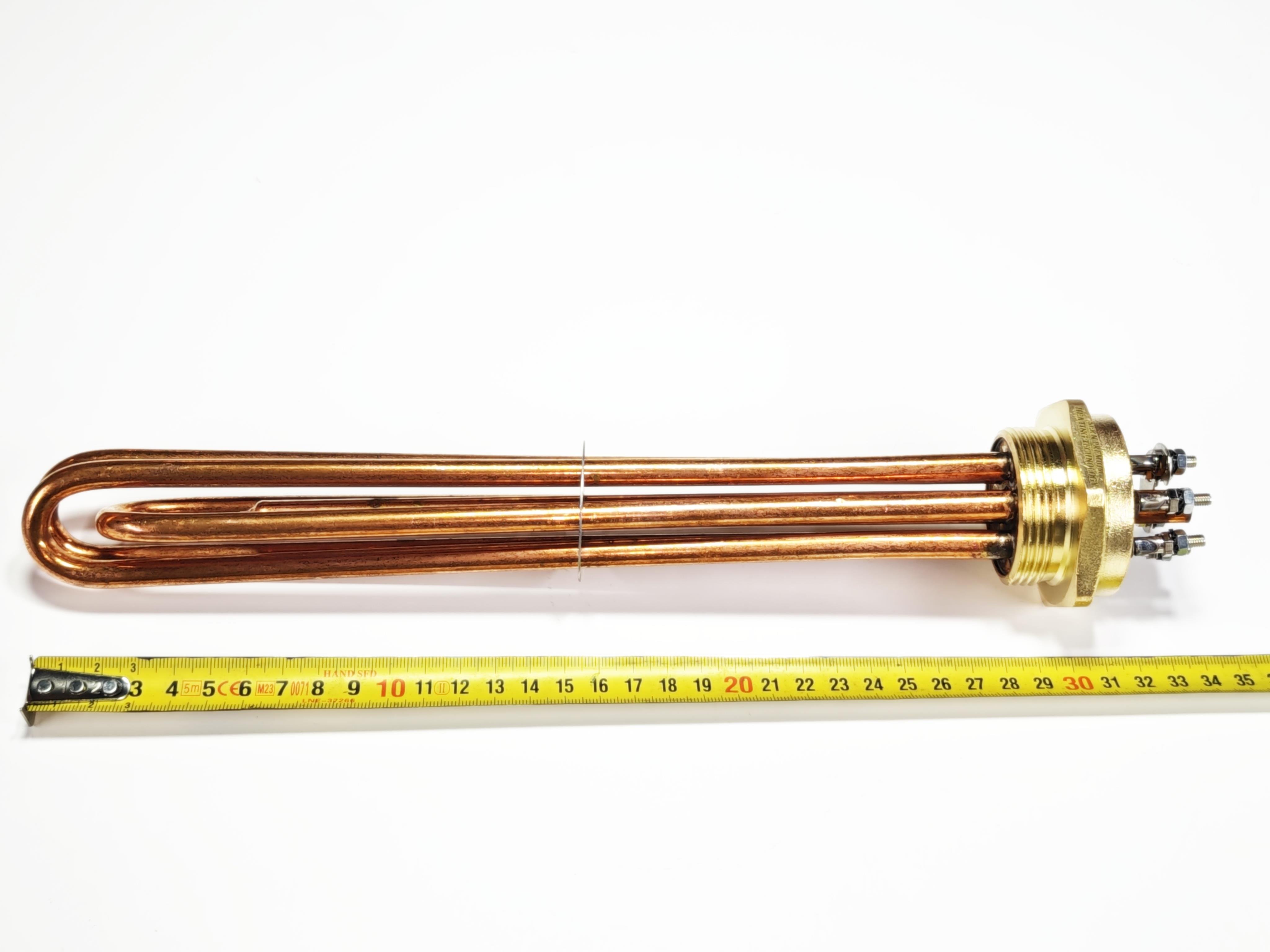05.Copper Trifaze Head Heaters1.5 Inch Copper 380V 7500W 30cm Three-Phase Industrial Head Heating Element1.5 Inch Copper 380V 7500W 30cm Three-Phase Industrial Head Heating Element