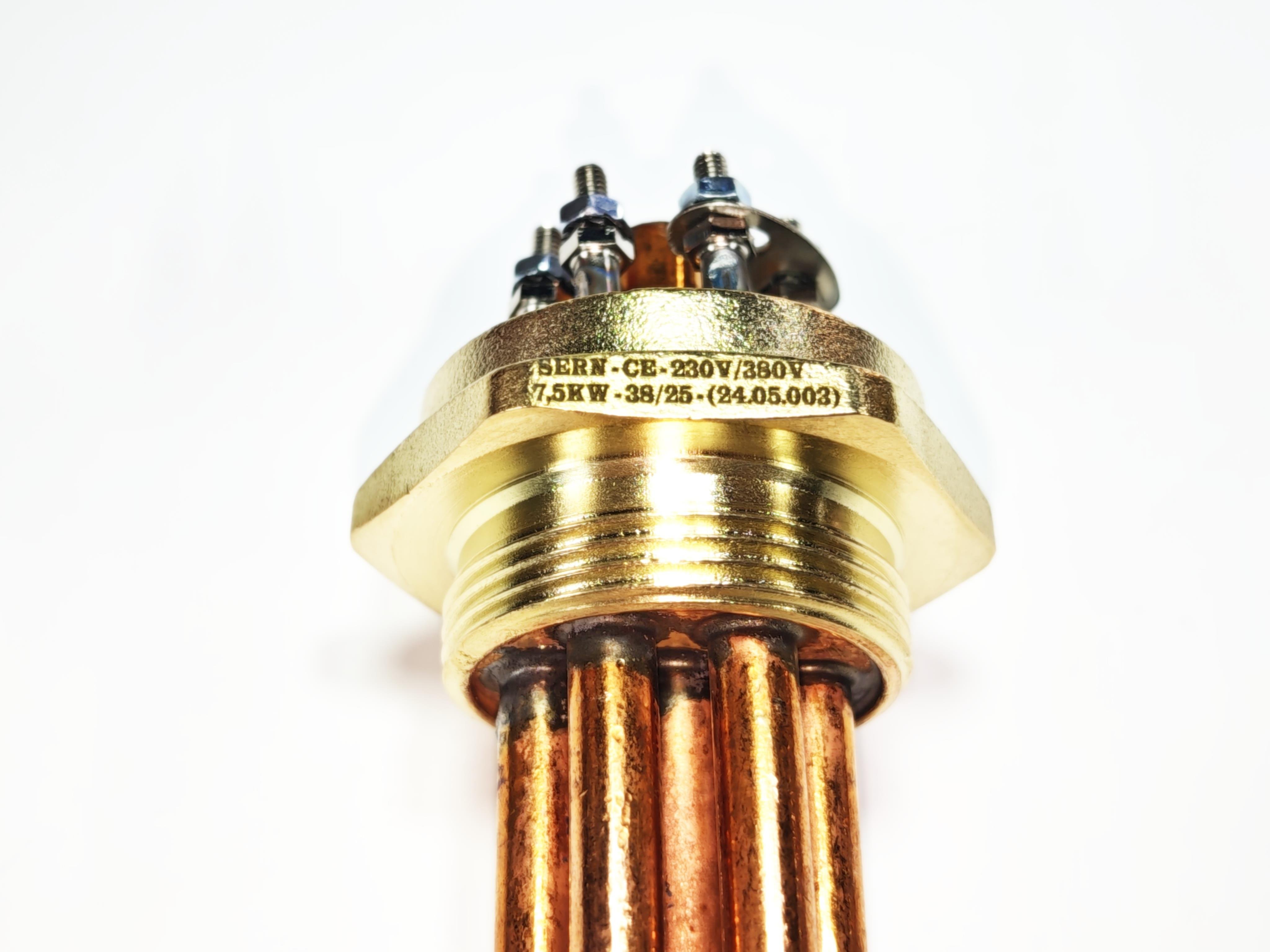 05.Copper Trifaze Head Heaters1.5 Inch Copper 380V 7500W 30cm Three-Phase Industrial Head Heating Element1.5 Inch Copper 380V 7500W 30cm Three-Phase Industrial Head Heating Element