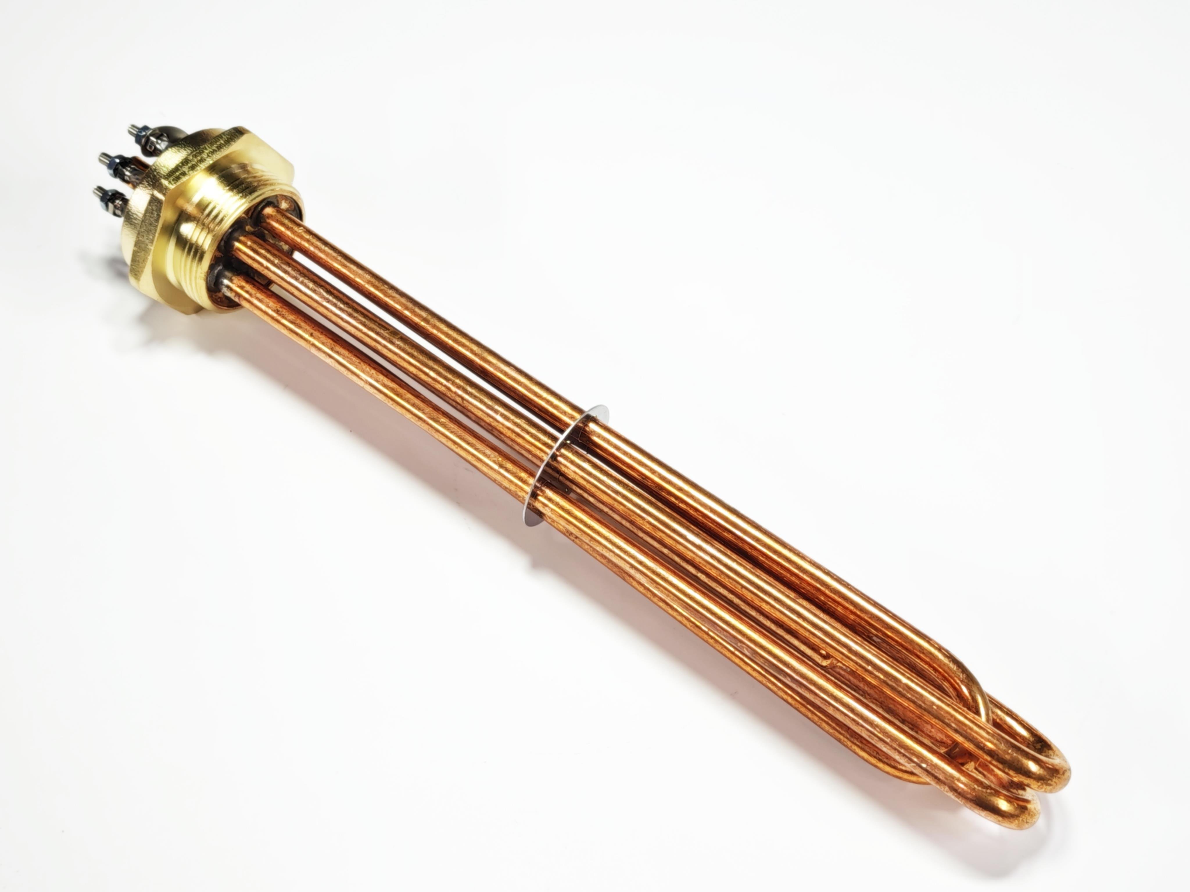05.Copper Trifaze Head Heaters1.5 Inch Copper 380V 7500W 30cm Three-Phase Industrial Head Heating Element1.5 Inch Copper 380V 7500W 30cm Three-Phase Industrial Head Heating Element