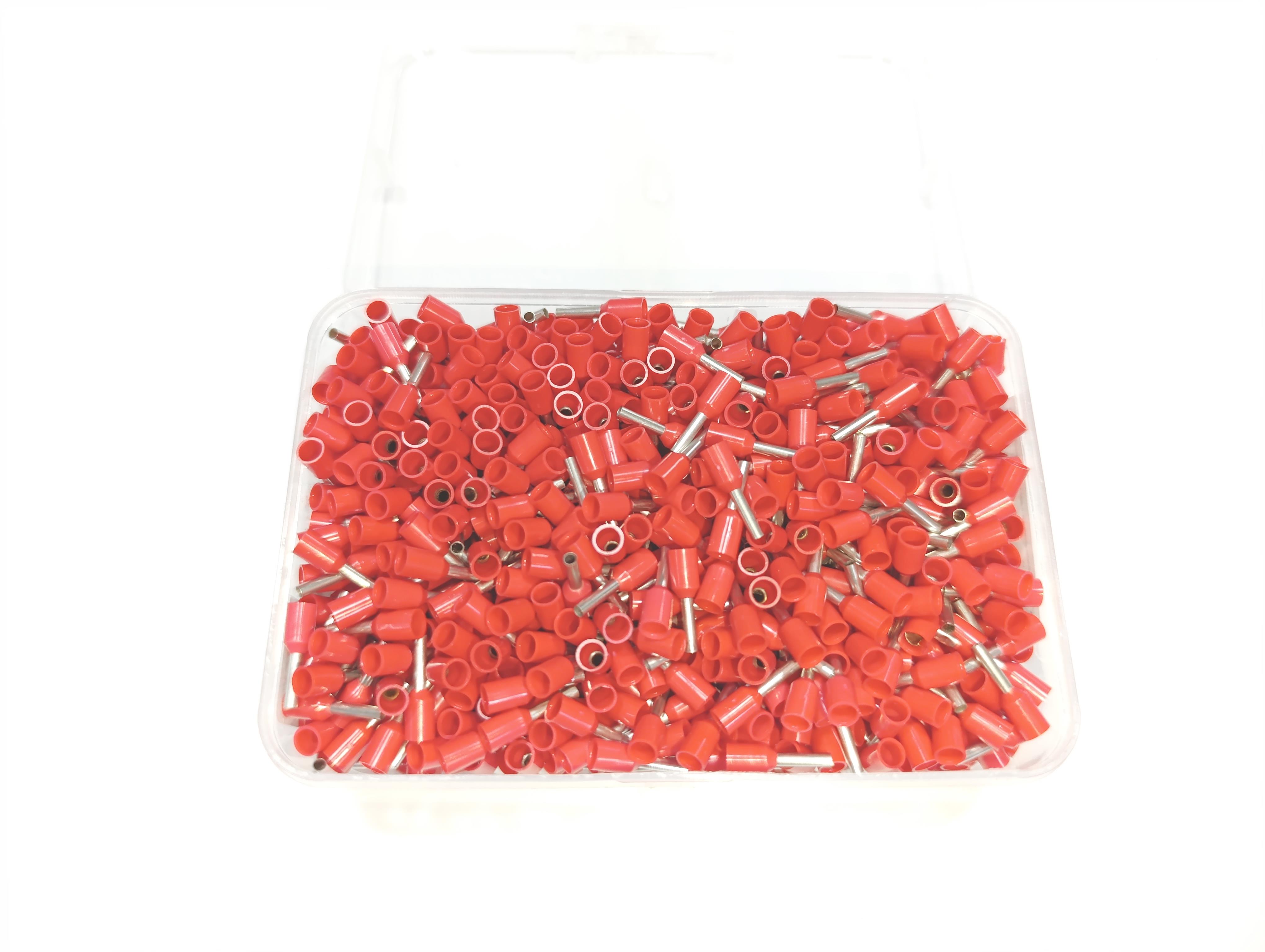 07.Cable Ferrules1.5mm Insulated Single Wire Ferrules – German Standard – Red – Pack of 10001.5mm Insulated Single Wire Ferrules – German Standard – Red – Pack of 1000