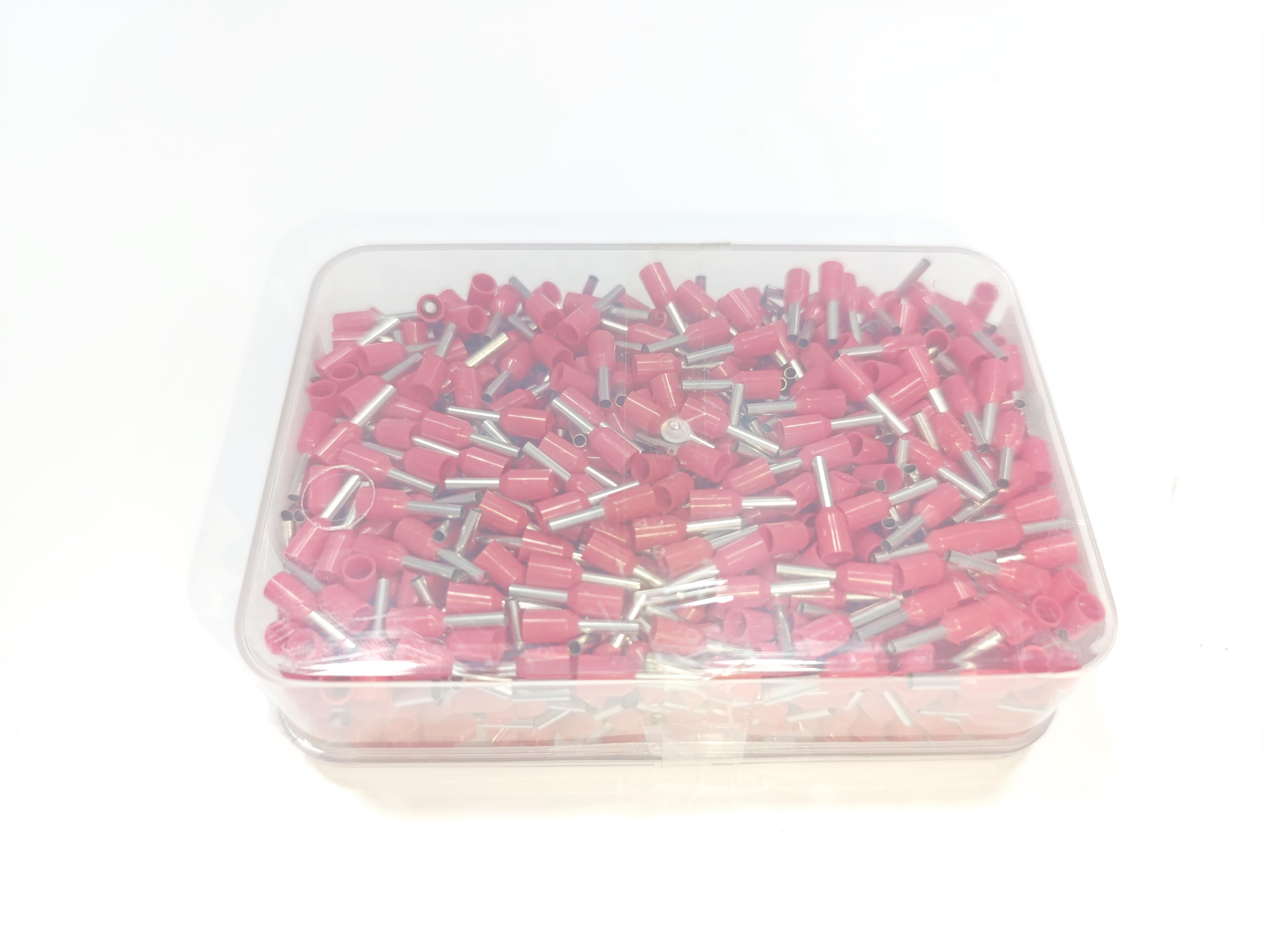 07.Cable Ferrules1.5mm Insulated Single Wire Ferrules – German Standard – Red – Pack of 10001.5mm Insulated Single Wire Ferrules – German Standard – Red – Pack of 1000