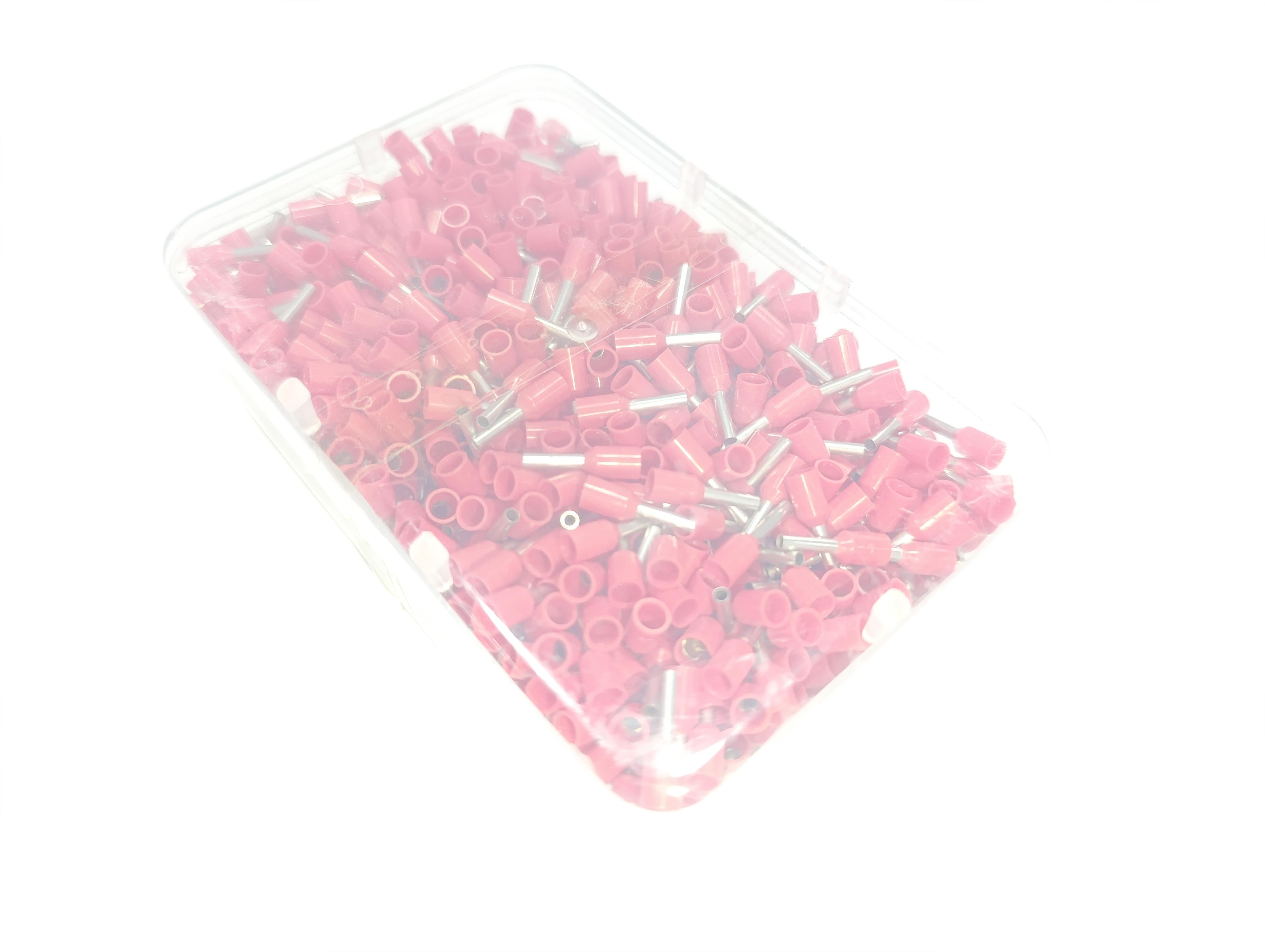 07.Cable Ferrules1.5mm Insulated Single Wire Ferrules – German Standard – Red – Pack of 10001.5mm Insulated Single Wire Ferrules – German Standard – Red – Pack of 1000