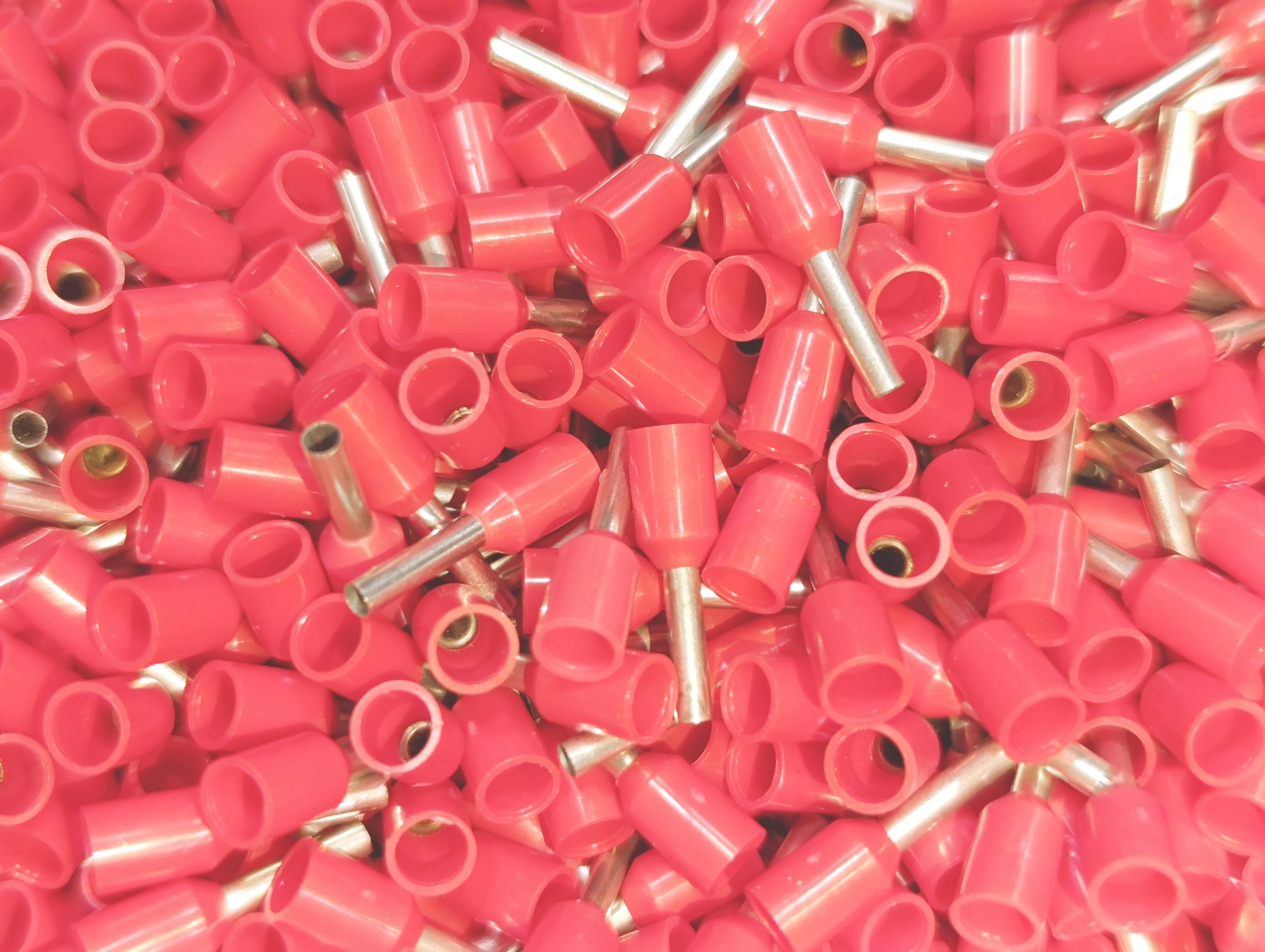 07.Cable Ferrules1.5mm Insulated Single Wire Ferrules – German Standard – Red – Pack of 10001.5mm Insulated Single Wire Ferrules – German Standard – Red – Pack of 1000