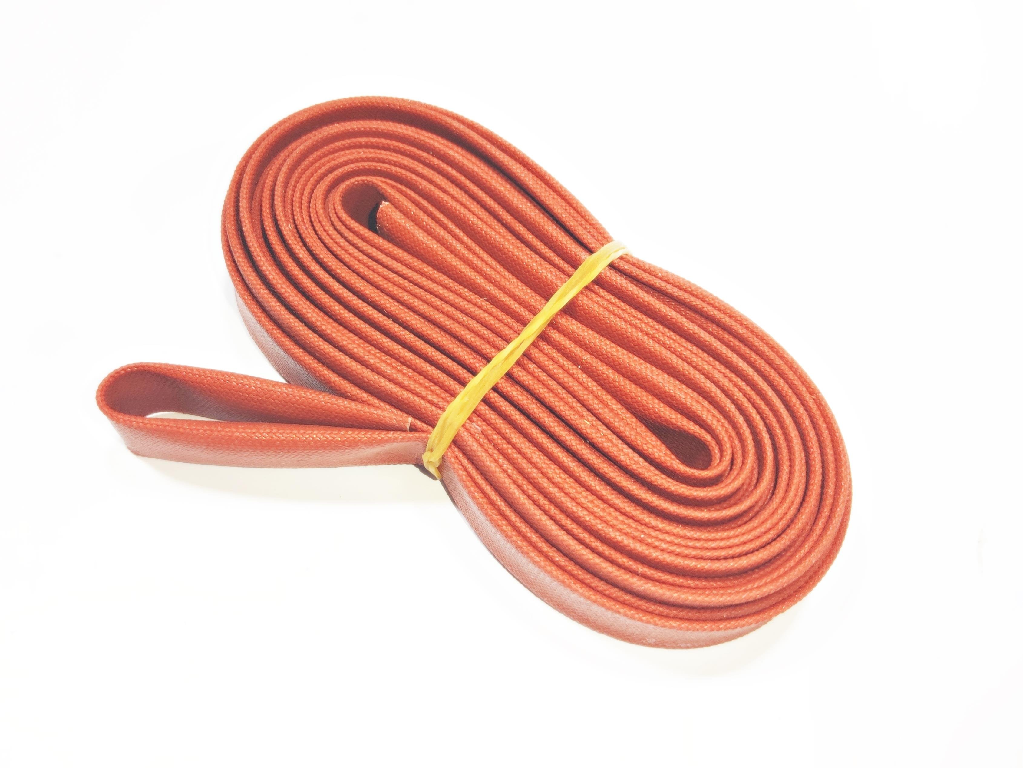 10mm H-Class Cam Elyaf Silikon İzoleli  Makaron - 10mm H-Class Silicone Coated Fiberglass Sleeve 