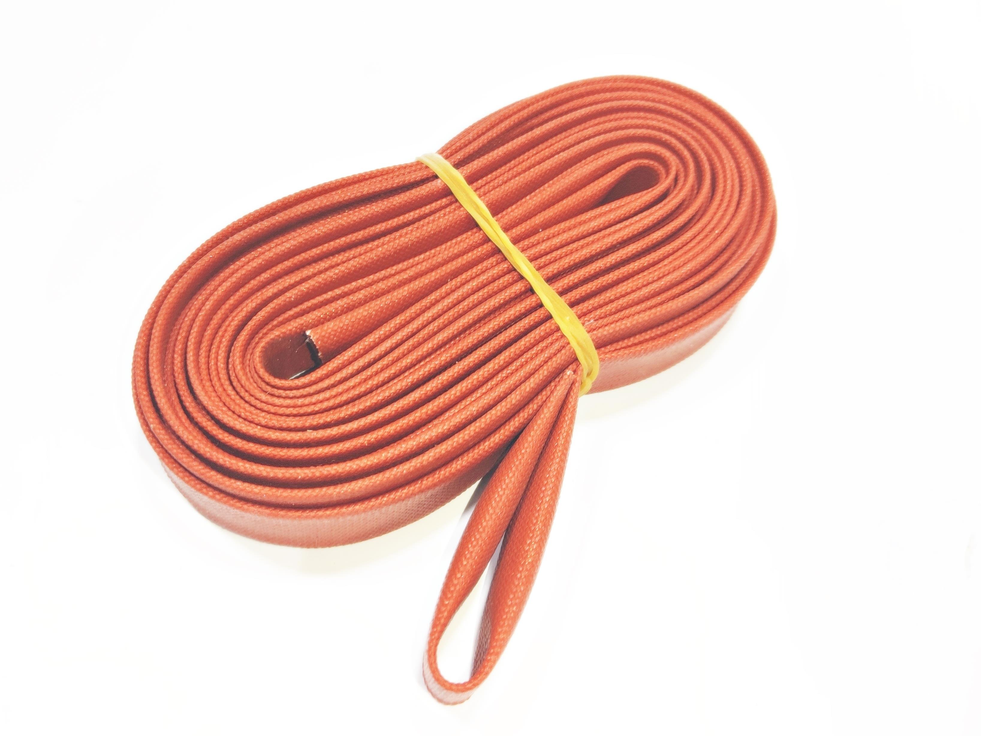 10mm H-Class Cam Elyaf Silikon İzoleli  Makaron - 10mm H-Class Silicone Coated Fiberglass Sleeve 