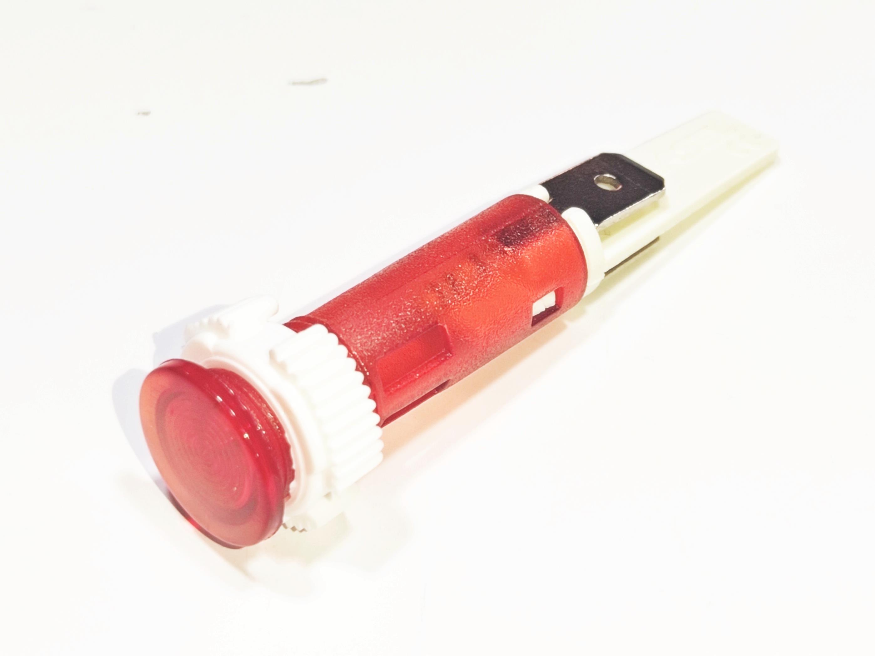 10mm Kırmızı Somunlu Sinyal Lambası 
