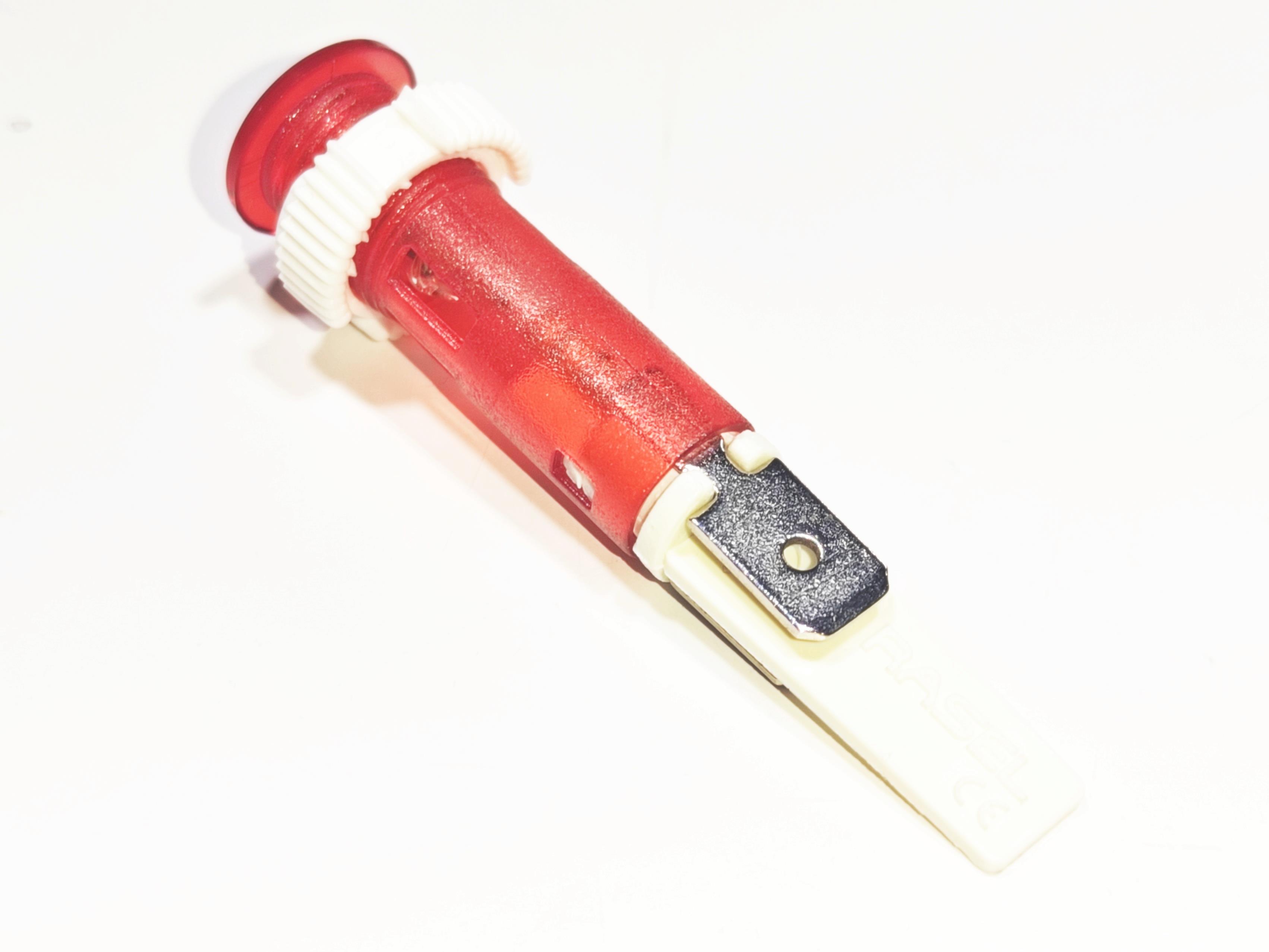 10mm Kırmızı Somunlu Sinyal Lambası 