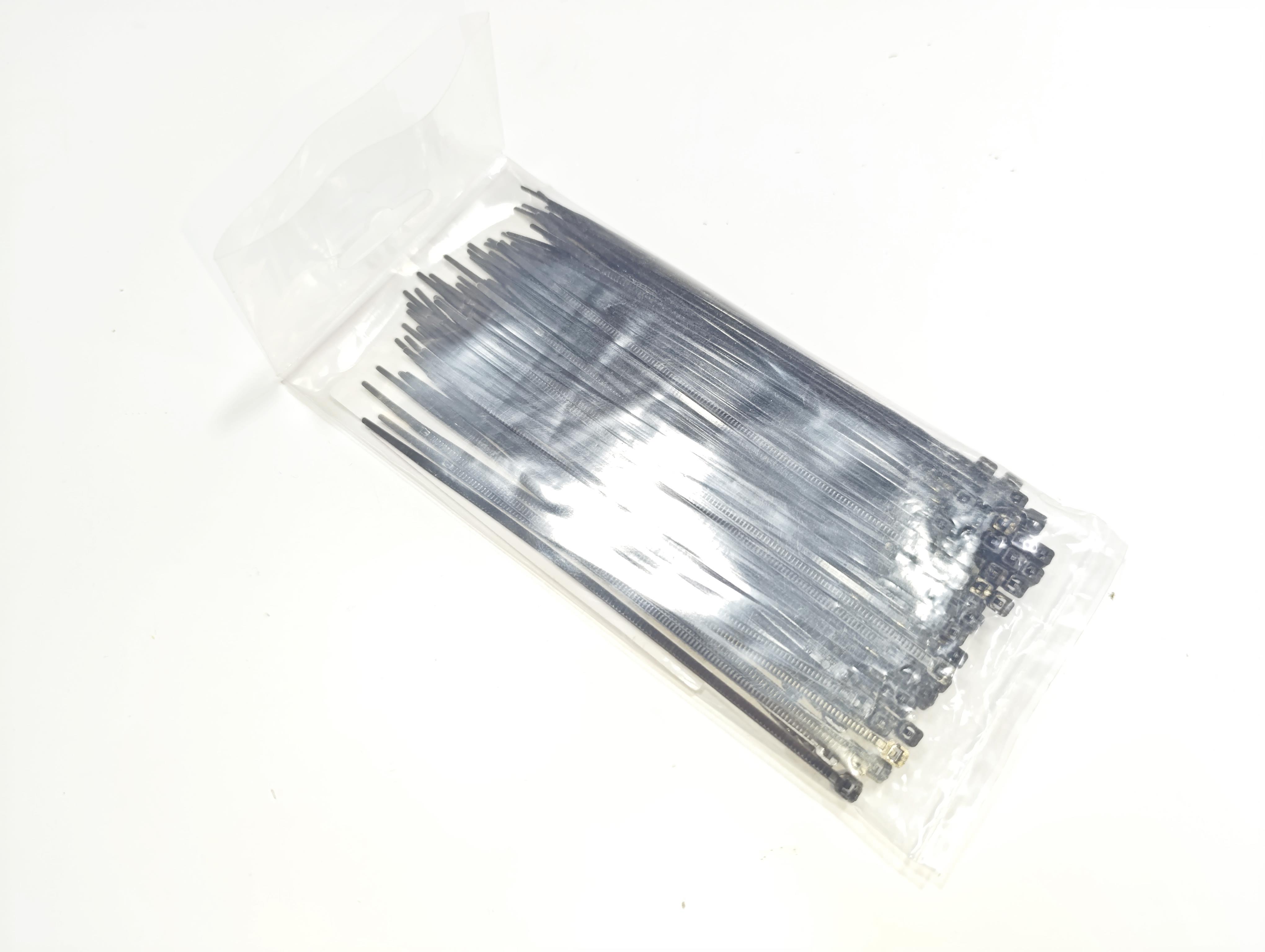 06. Cable Ties and Accessories15cm Standard Black Cable Ties – 2.5mm Width Plastic Zip Ties – Pack of 10015cm Standard Black Cable Ties – 2.5mm Width Plastic Zip Ties – Pack of 100
