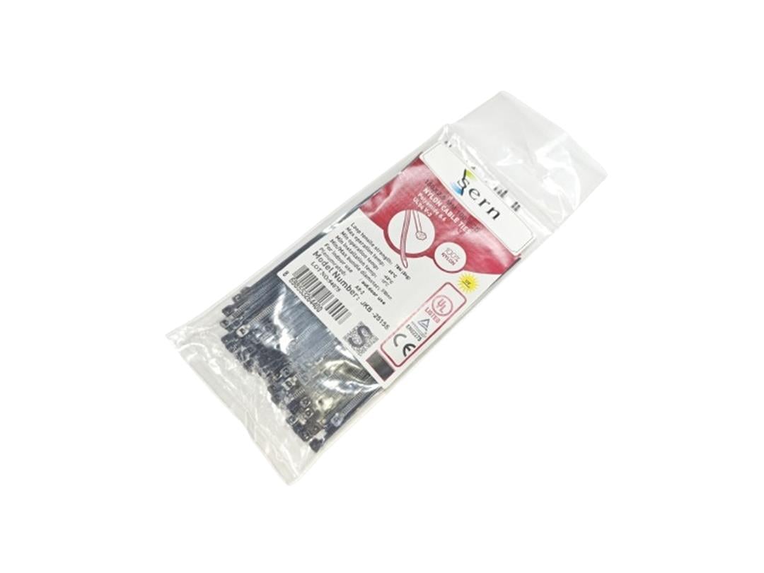 06. Cable Ties and Accessories15cm Standard Black Cable Ties – 2.5mm Width Plastic Zip Ties – Pack of 10015cm Standard Black Cable Ties – 2.5mm Width Plastic Zip Ties – Pack of 100