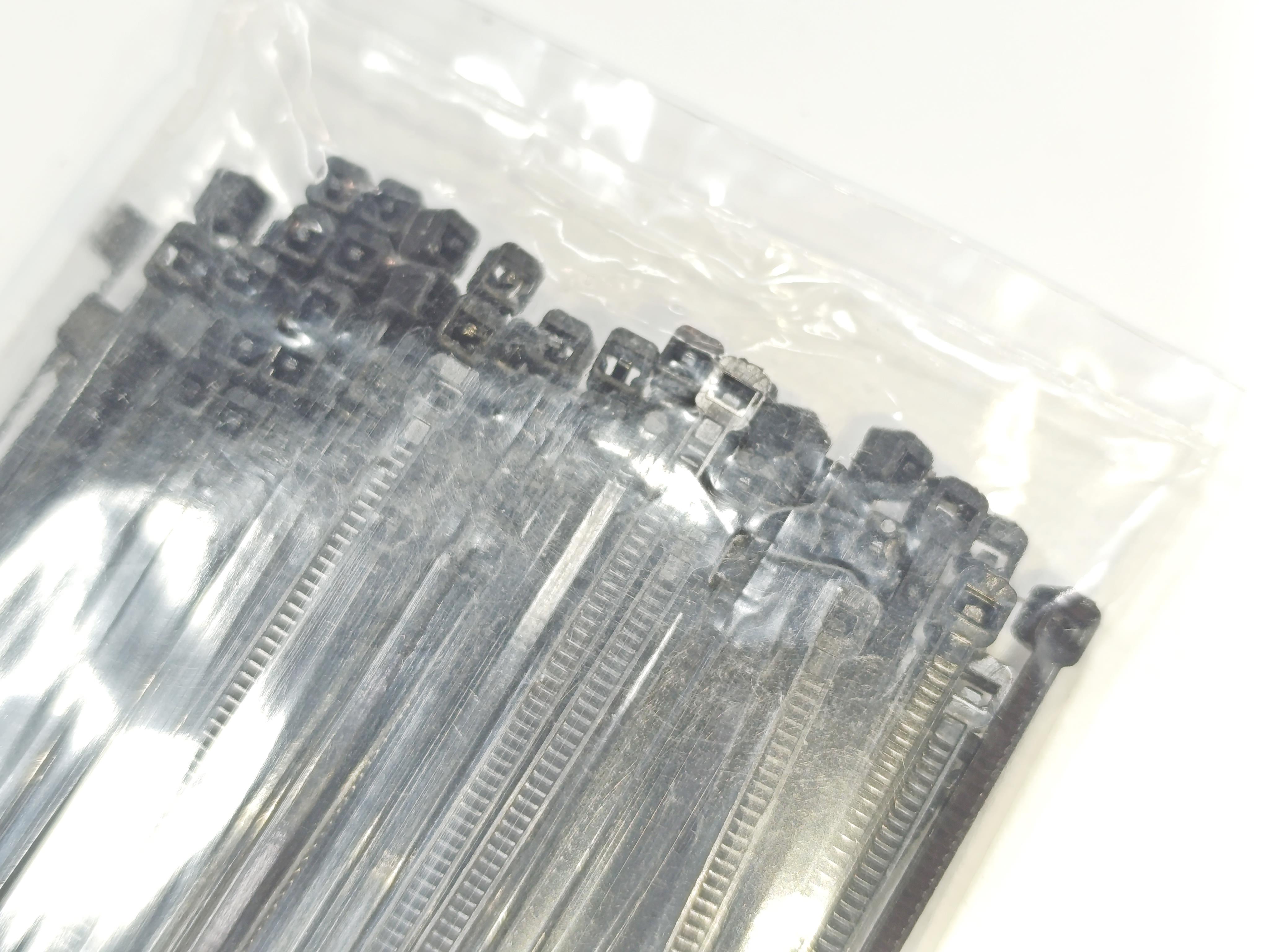 06. Cable Ties and Accessories15cm Standard Black Cable Ties – 2.5mm Width Plastic Zip Ties – Pack of 10015cm Standard Black Cable Ties – 2.5mm Width Plastic Zip Ties – Pack of 100