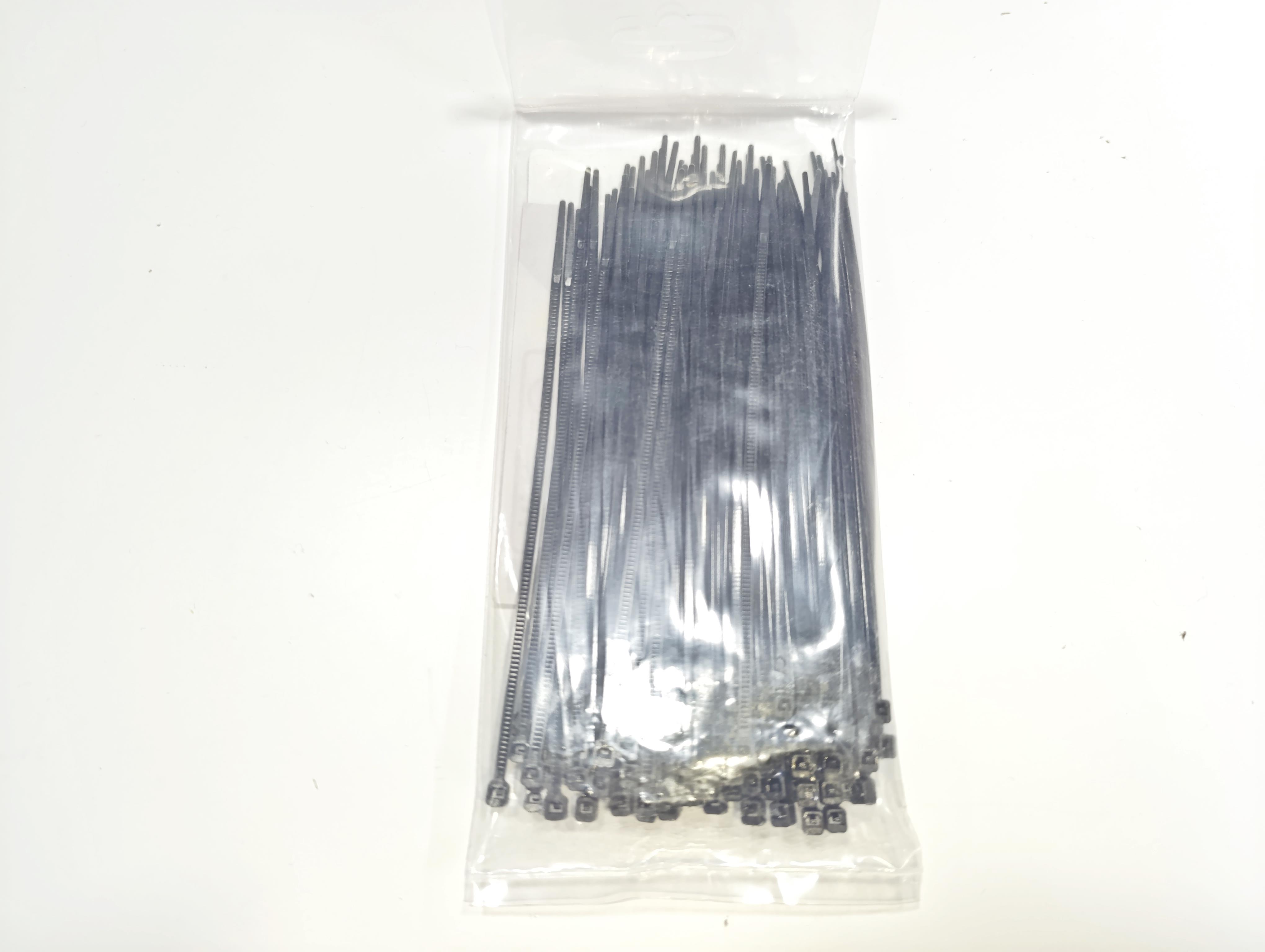06. Cable Ties and Accessories15cm Standard Black Cable Ties – 2.5mm Width Plastic Zip Ties – Pack of 10015cm Standard Black Cable Ties – 2.5mm Width Plastic Zip Ties – Pack of 100