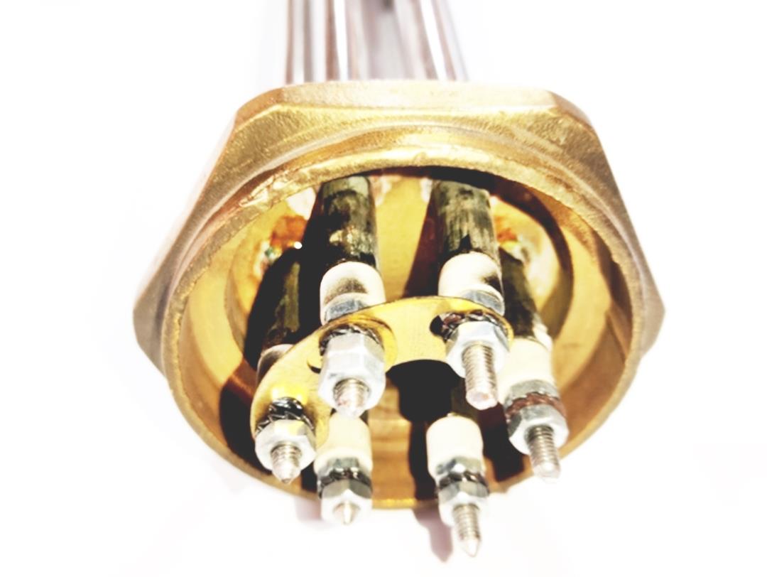 2 inç 304Cr 7,5KW 380V Bükümlü 30cm Trifaze Sanayi Isıtıcı Rezistansı