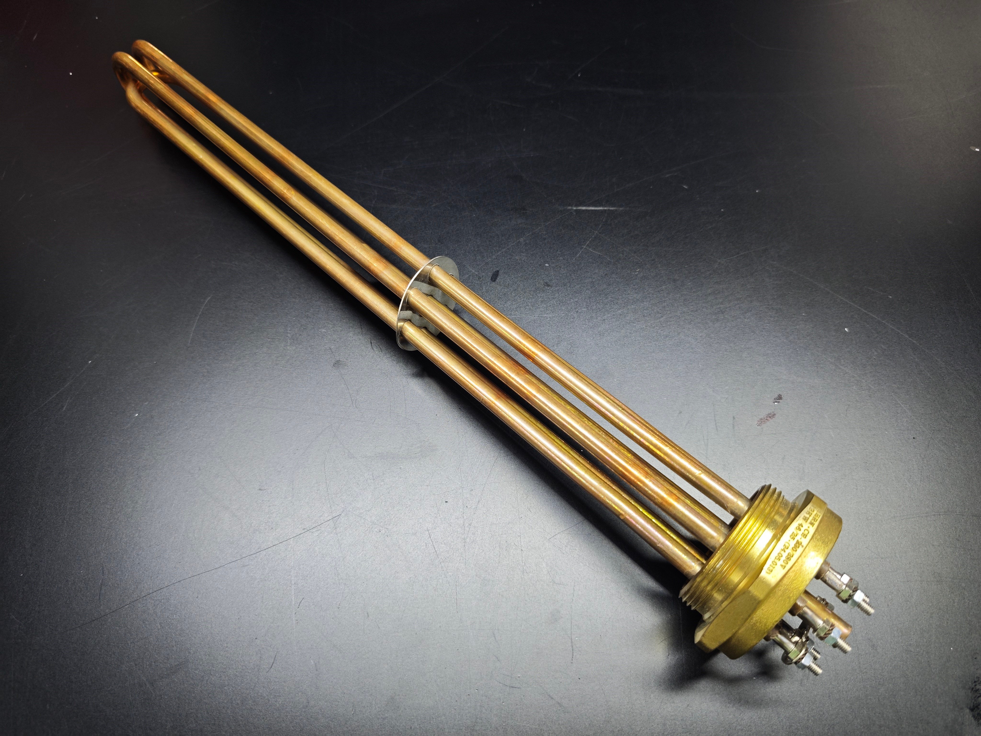 05.Copper Trifaze Head Heaters2 Inch Copper 12KW 380V 45cm Three Phase Industrial Heating Element2 Inch Copper 12KW 380V 45cm Three Phase Industrial Heating Element