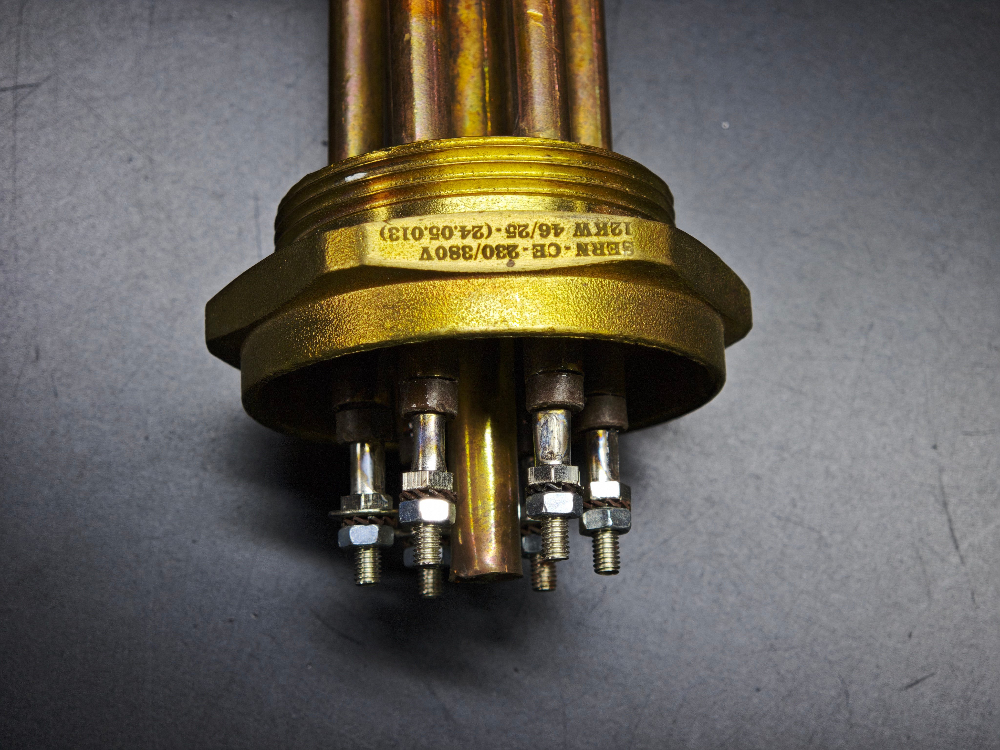 05.Copper Trifaze Head Heaters2 Inch Copper 12KW 380V 45cm Three Phase Industrial Heating Element2 Inch Copper 12KW 380V 45cm Three Phase Industrial Heating Element