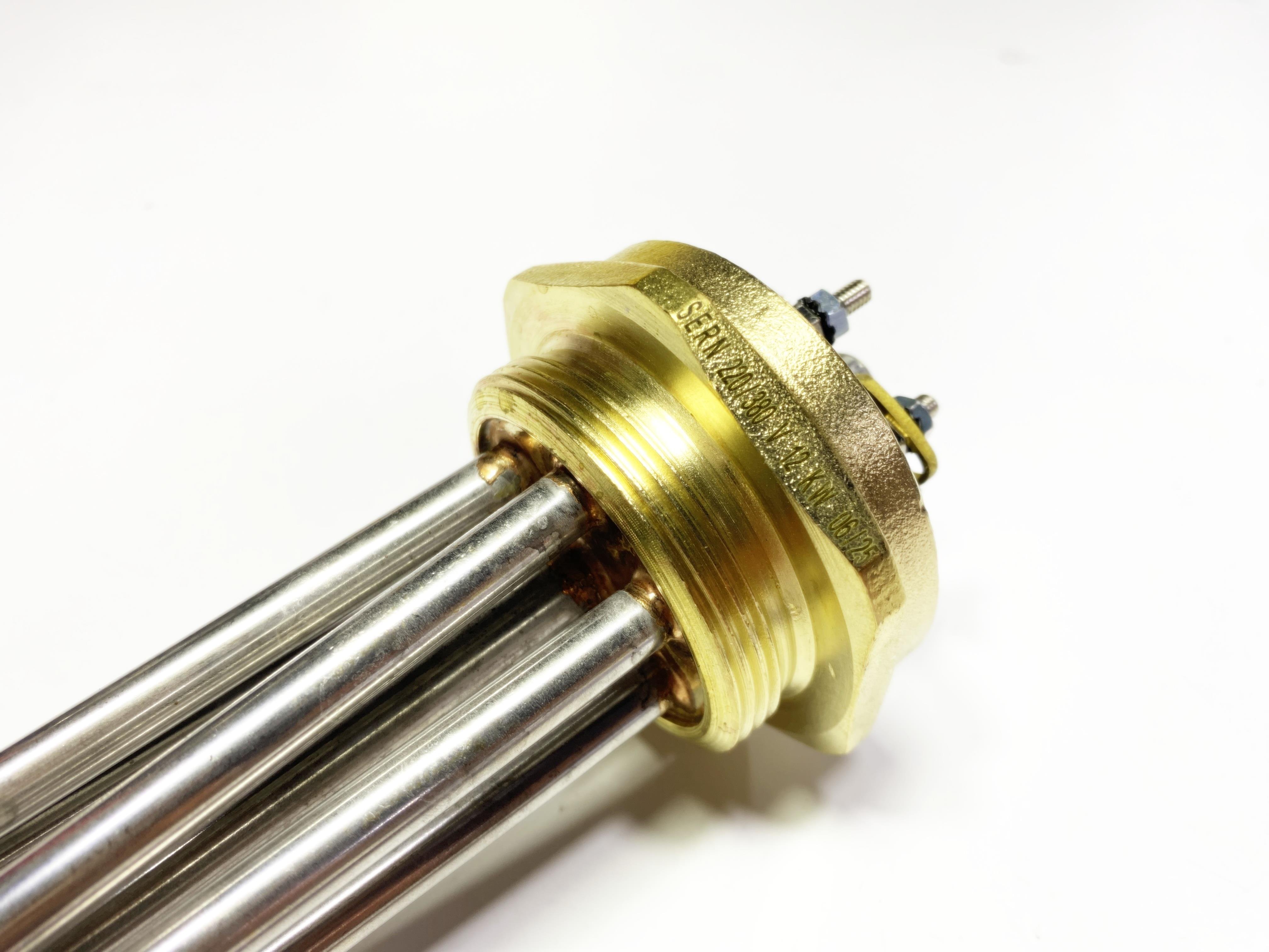 01.304Cr Head Heater Resistance2 Inch Head 304Cr 12000W 230/380V Twisted 38,5cm Three-Phase Industrial Heating Elements / Heating Resistance2 Inch Head 304Cr 12000W 230/380V Twisted 38,5cm Three-Phase Industrial Heating Elements / Heating Resistance