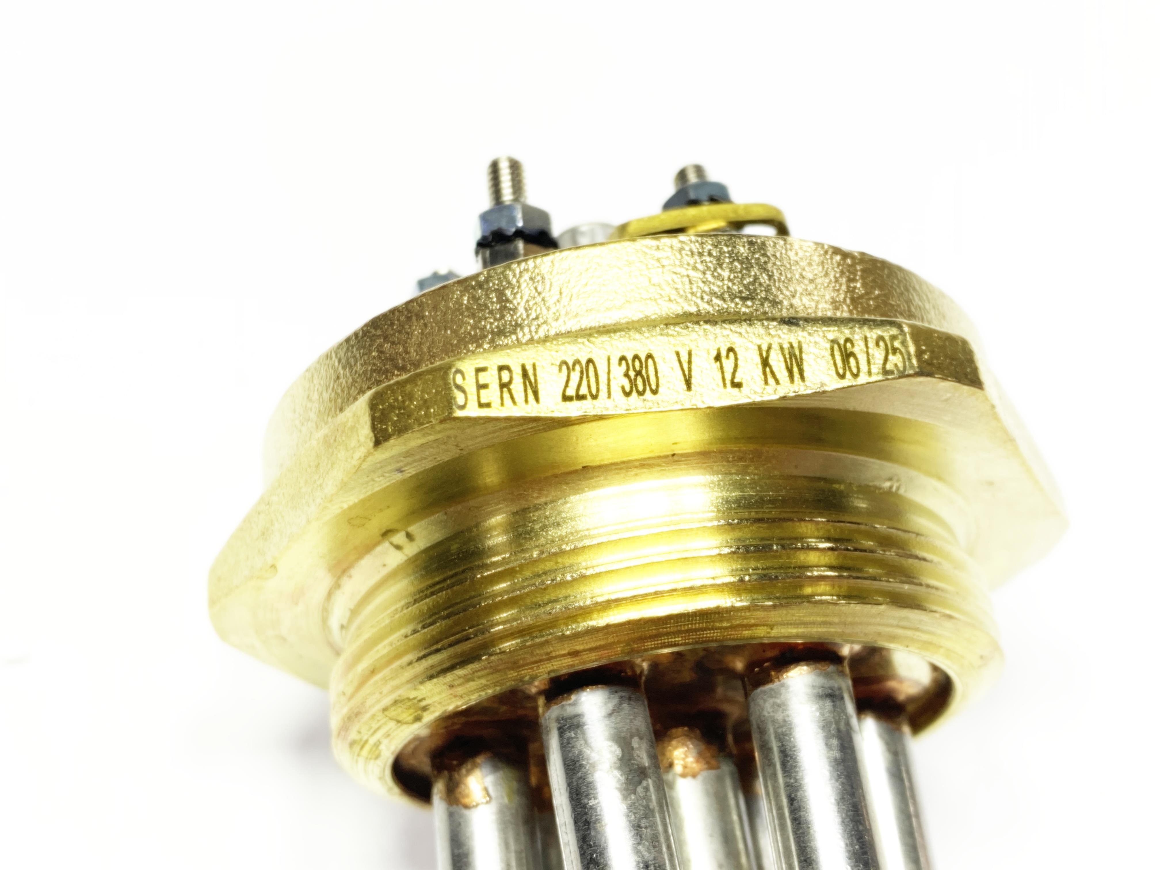 01.304Cr Head Heater Resistance2 Inch Head 304Cr 12000W 230/380V Twisted 38,5cm Three-Phase Industrial Heating Elements / Heating Resistance2 Inch Head 304Cr 12000W 230/380V Twisted 38,5cm Three-Phase Industrial Heating Elements / Heating Resistance