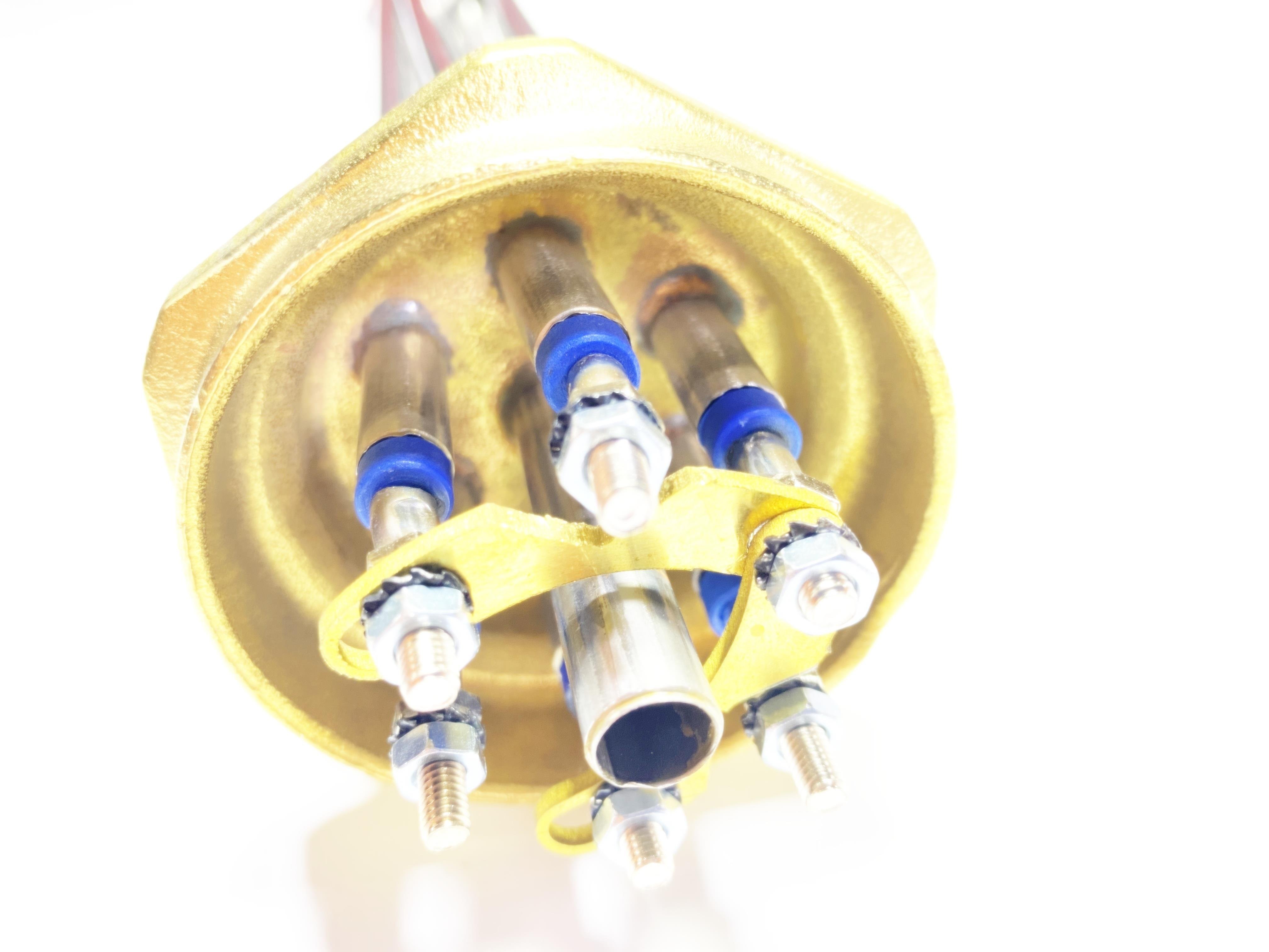 01.304Cr Head Heater Resistance2 Inch Head 304Cr 12000W 230/380V Twisted 38,5cm Three-Phase Industrial Heating Elements / Heating Resistance2 Inch Head 304Cr 12000W 230/380V Twisted 38,5cm Three-Phase Industrial Heating Elements / Heating Resistance