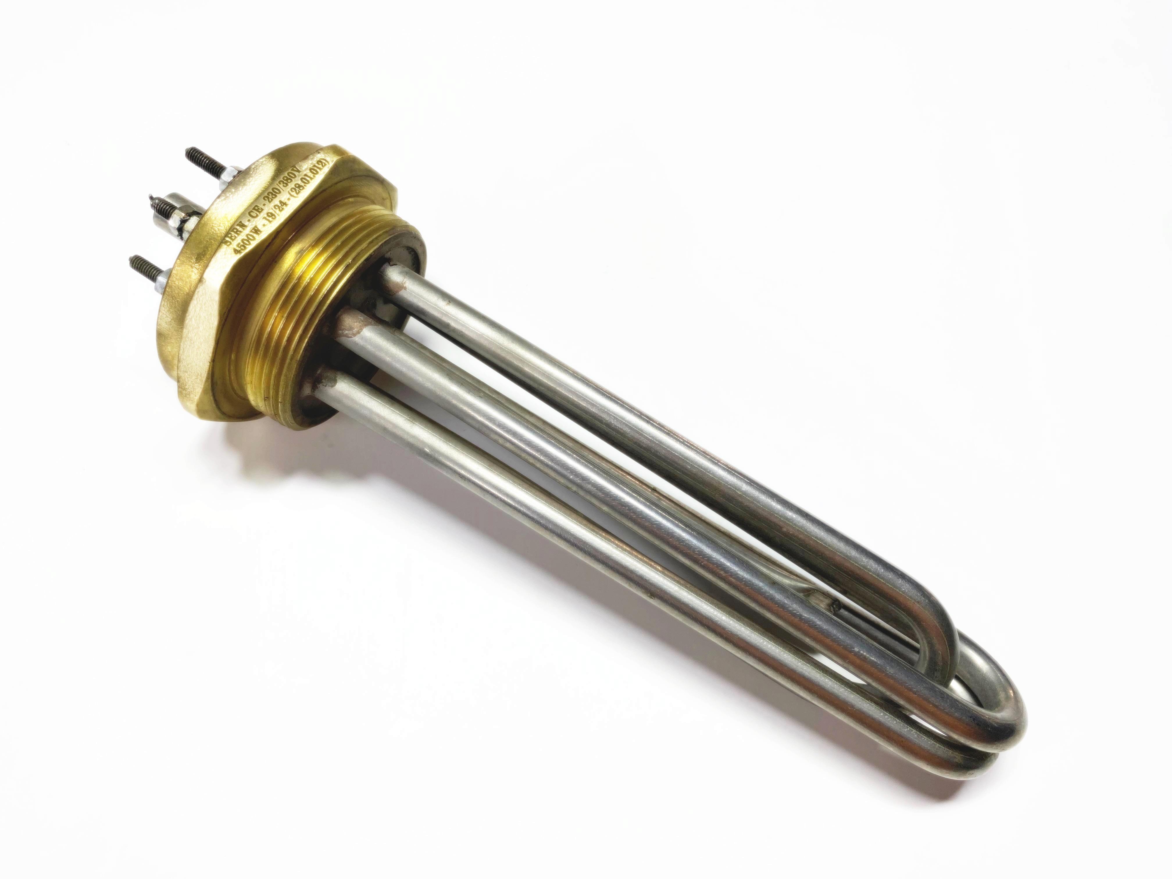 01.Chrome 304 Quality Resistors2 inch Head 304Cr 4500W 230/380V 20cm Three-Phase Industrial Heating Elements / Heating Resistance2 inch Head 304Cr 4500W 230/380V 20cm Three-Phase Industrial Heating Elements / Heating Resistance