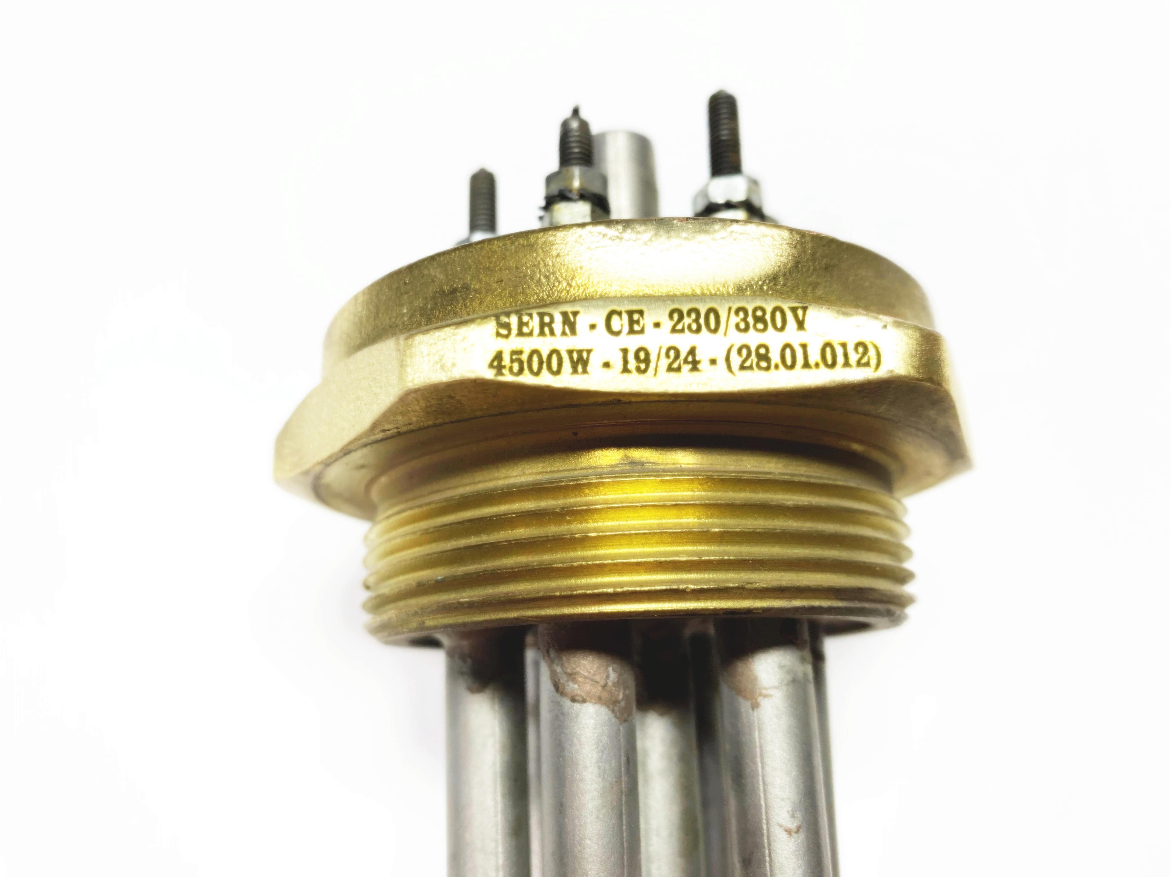 01.Chrome 304 Quality Resistors2 inch Head 304Cr 4500W 230/380V 20cm Three-Phase Industrial Heating Elements / Heating Resistance2 inch Head 304Cr 4500W 230/380V 20cm Three-Phase Industrial Heating Elements / Heating Resistance