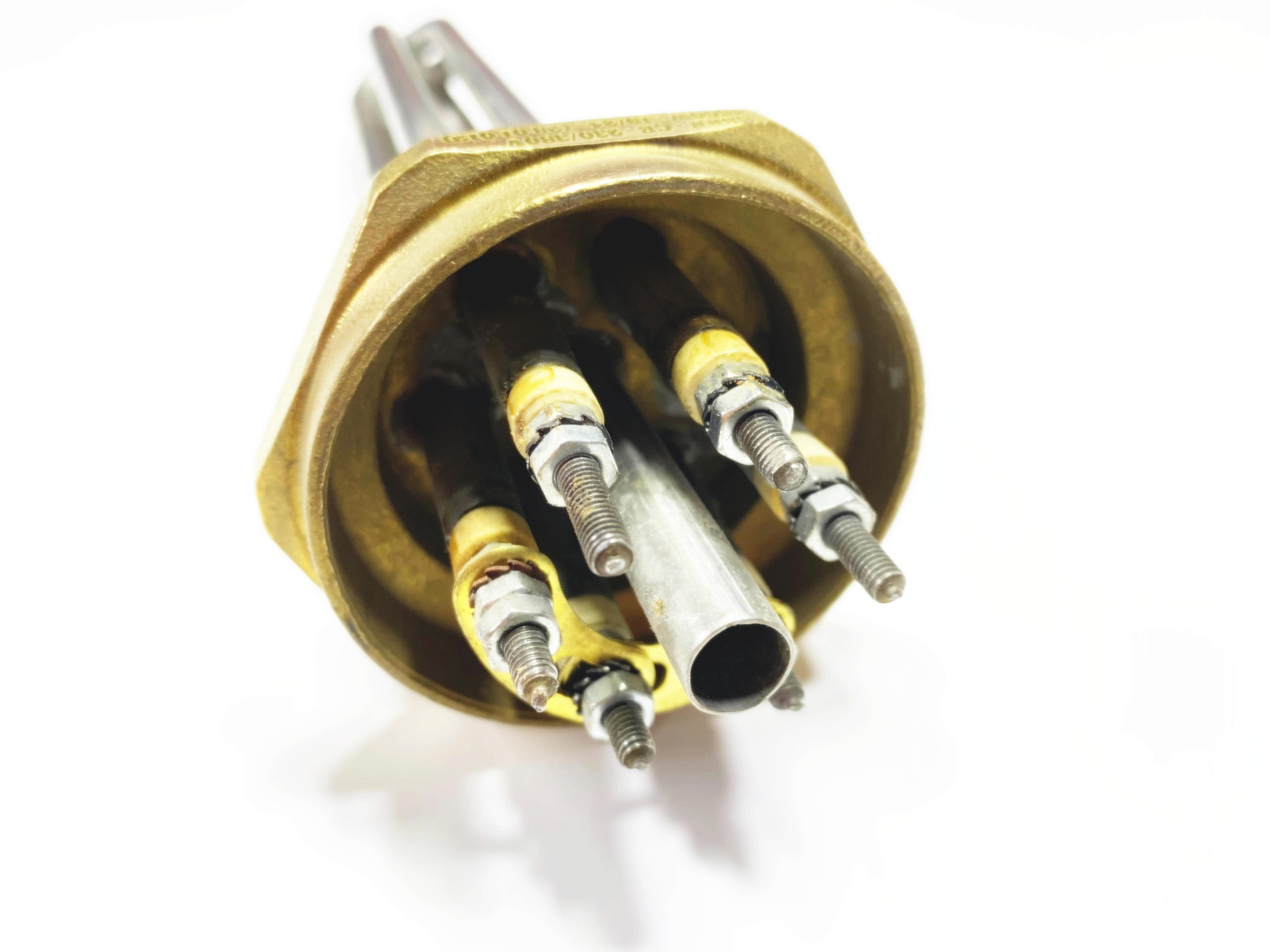 01.Chrome 304 Quality Resistors2 inch Head 304Cr 4500W 230/380V 20cm Three-Phase Industrial Heating Elements / Heating Resistance2 inch Head 304Cr 4500W 230/380V 20cm Three-Phase Industrial Heating Elements / Heating Resistance
