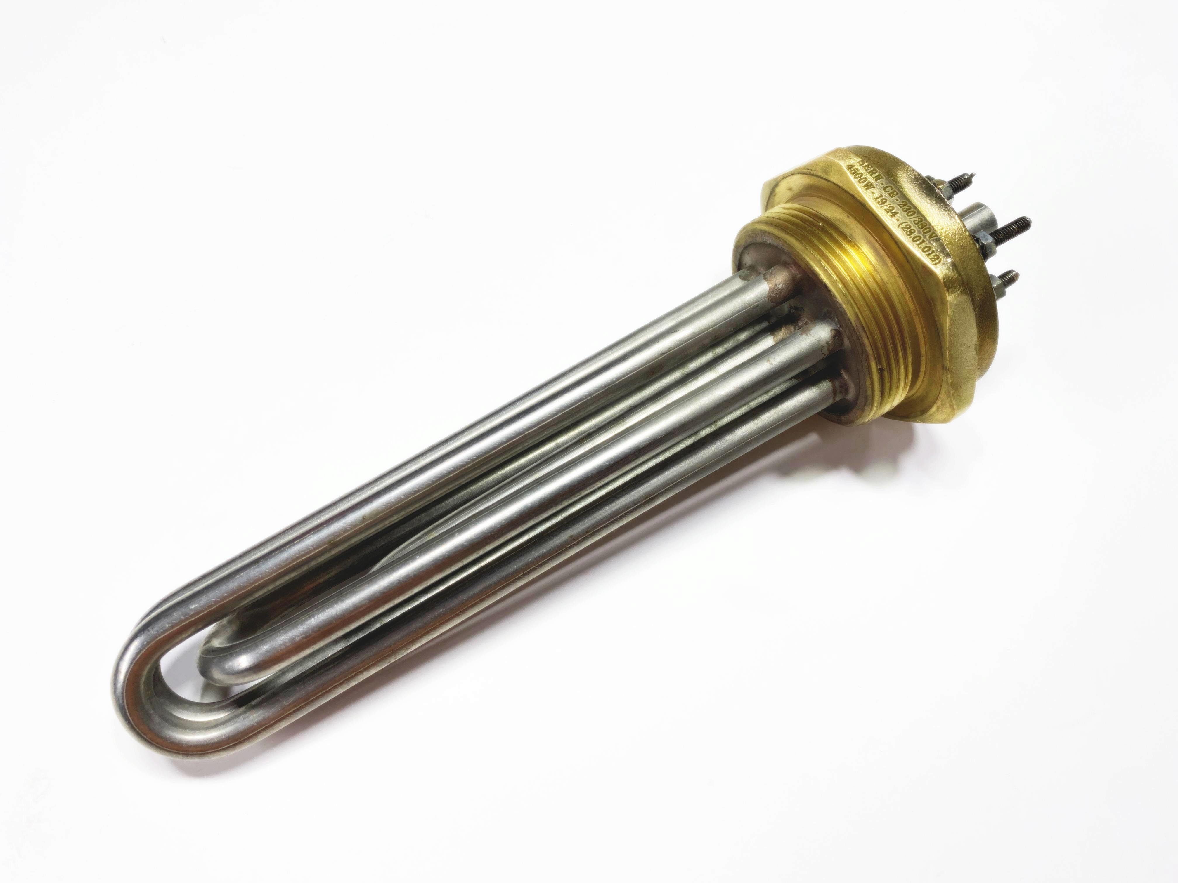 01.Chrome 304 Quality Resistors2 inch Head 304Cr 4500W 230/380V 20cm Three-Phase Industrial Heating Elements / Heating Resistance2 inch Head 304Cr 4500W 230/380V 20cm Three-Phase Industrial Heating Elements / Heating Resistance
