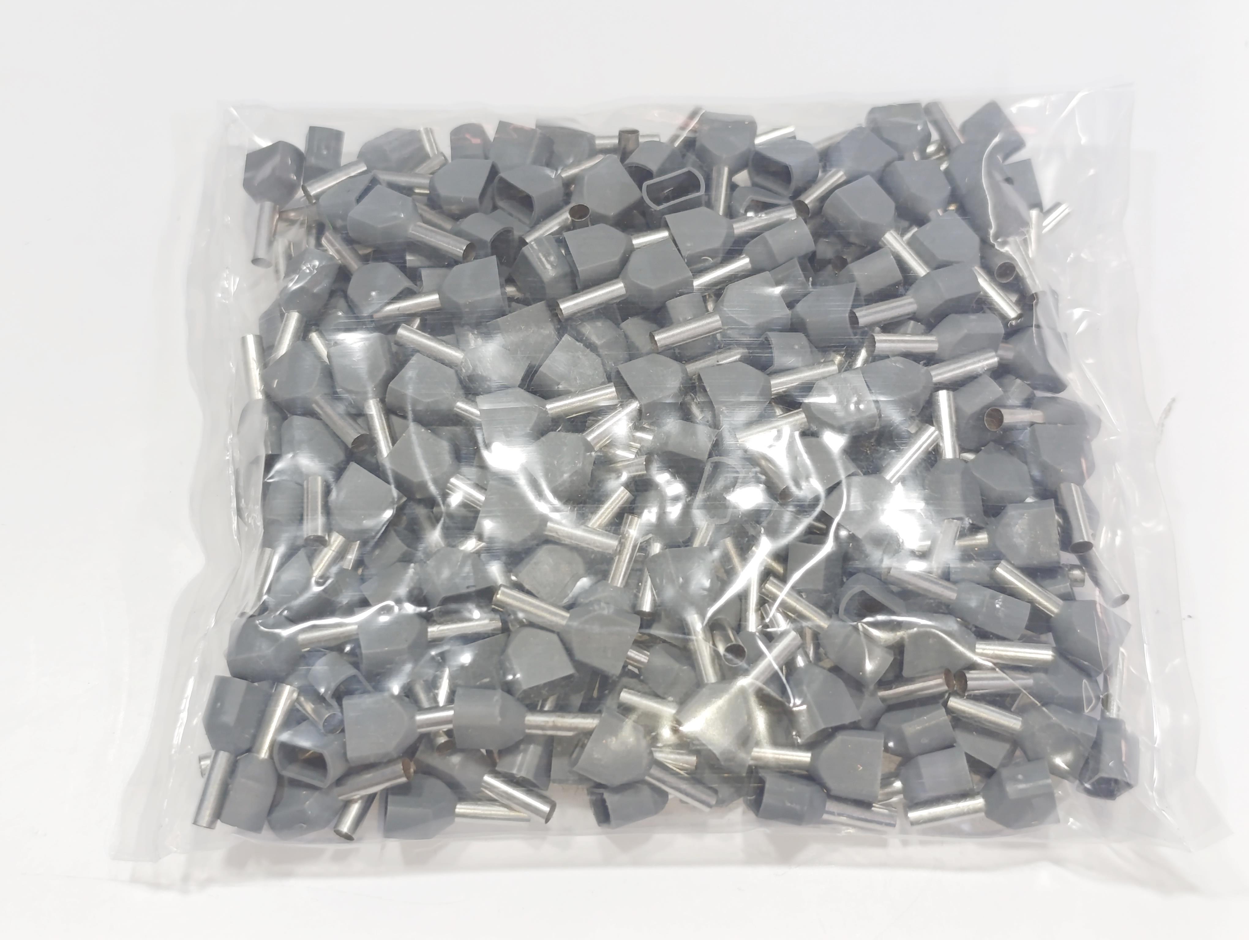07.Cable Ferrules2.5mm Twin Entry Insulated Wire Ferrules – French Standard – Grey – Pack of 2502.5mm Twin Entry Insulated Wire Ferrules – French Standard – Grey – Pack of 250