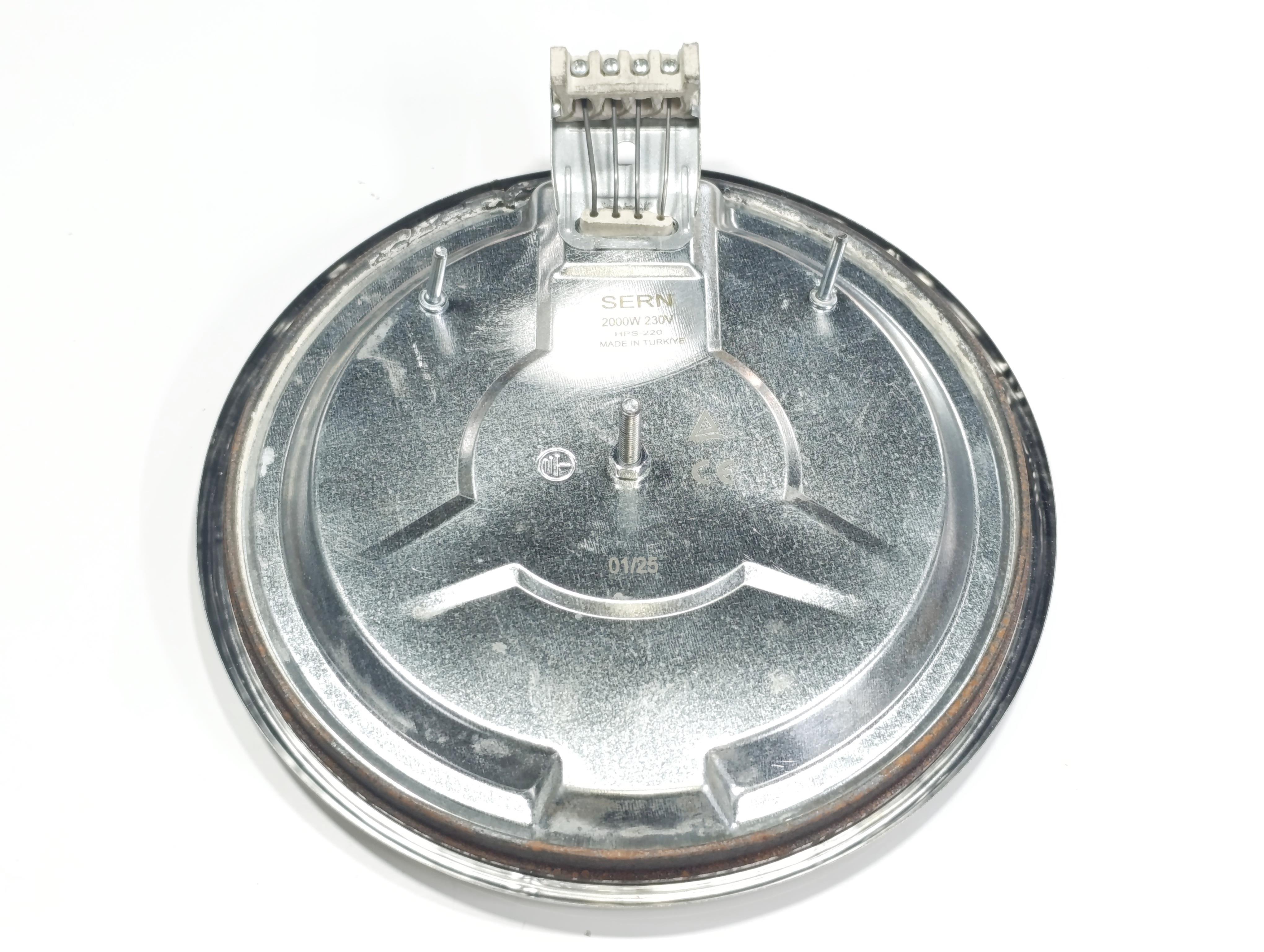 220mm 2000W 230V Rapid Thermostat Hot Plate with Four-Terminal Block