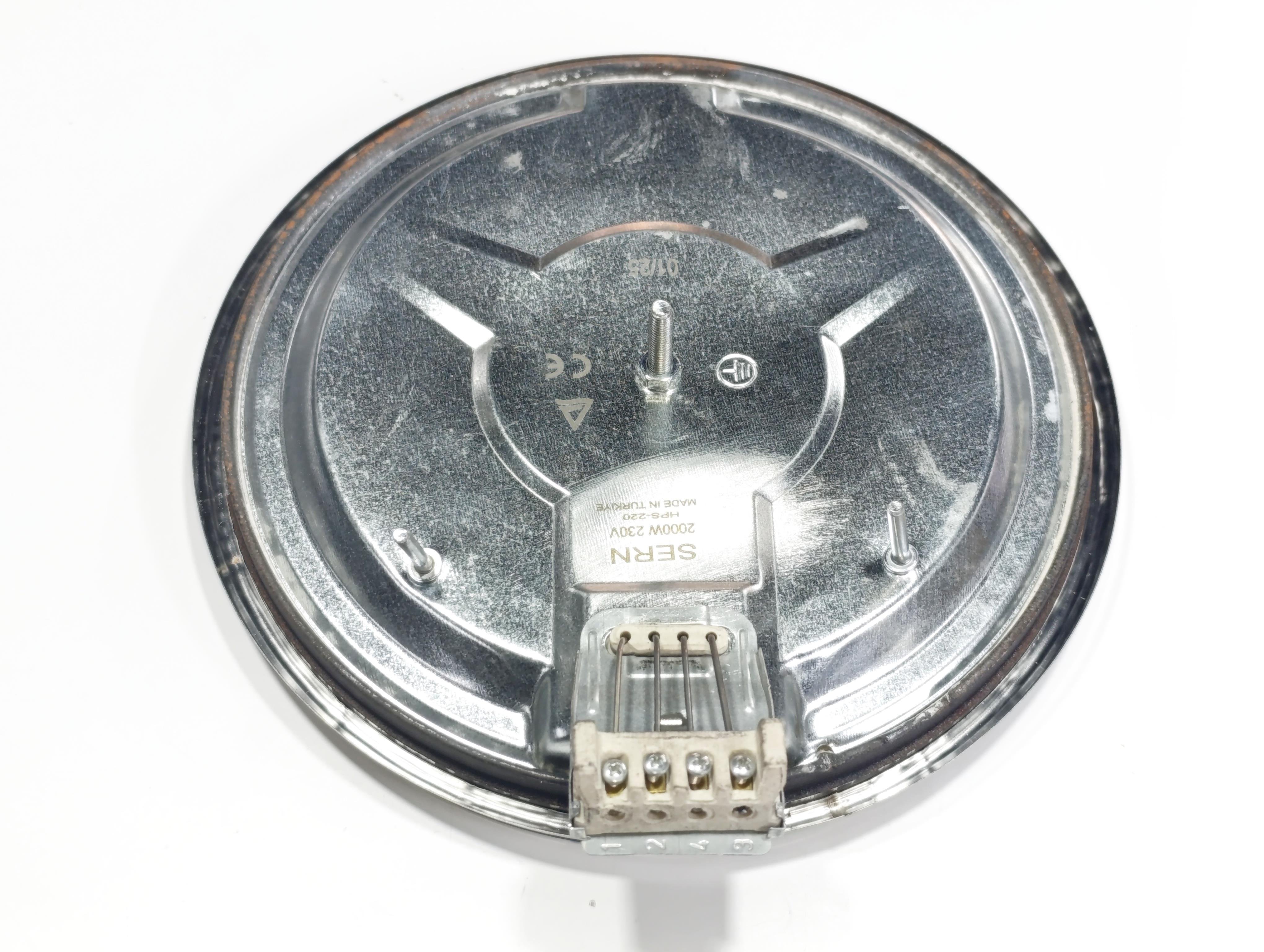 220mm 2000W 230V Rapid Thermostat Hot Plate with Four-Terminal Block