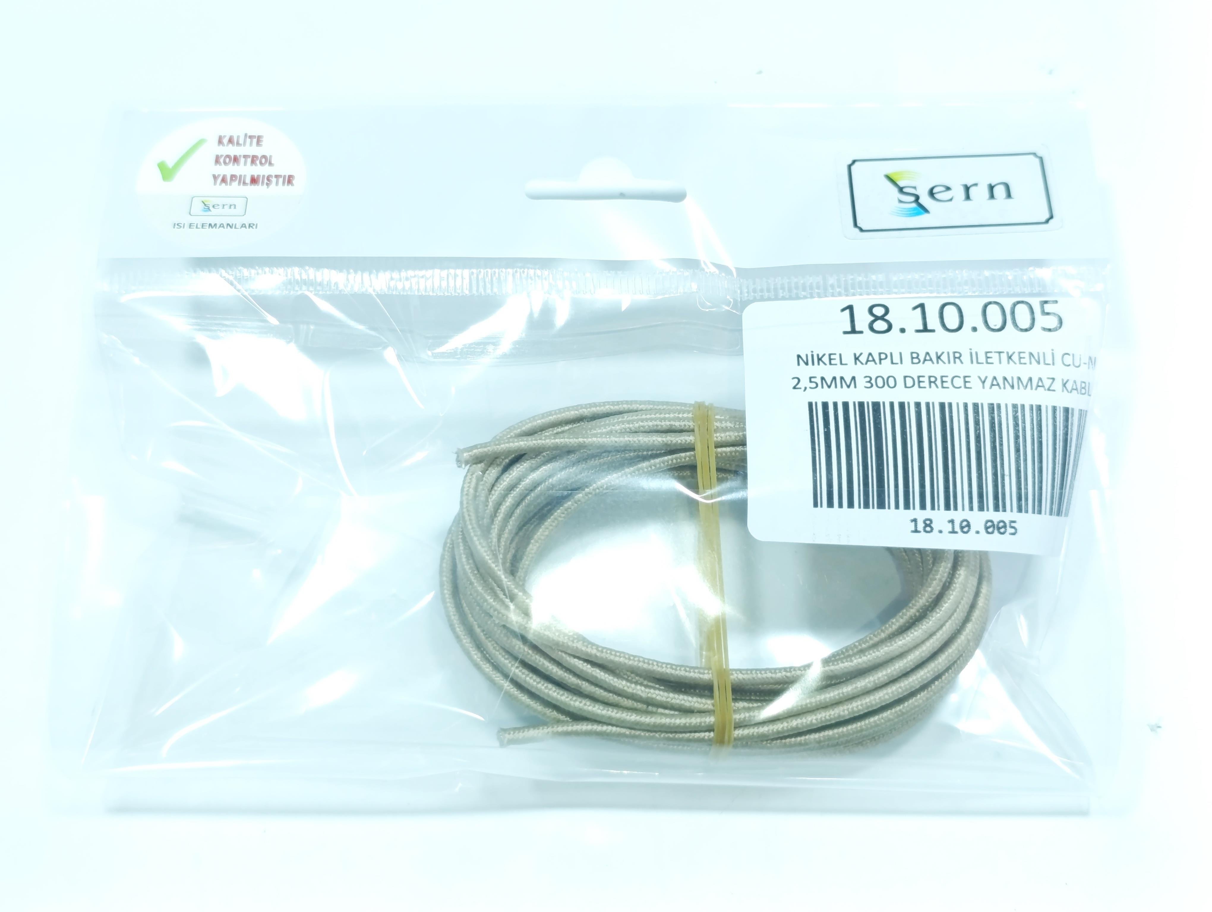 10.High Temperature Cables2,5mm Nickel-Plated Copper Wire – Cu-Ni High Temperature Resistant Cable – Heatproof up to 300°C2,5mm Nickel-Plated Copper Wire – Cu-Ni High Temperature Resistant Cable – Heatproof up to 300°C