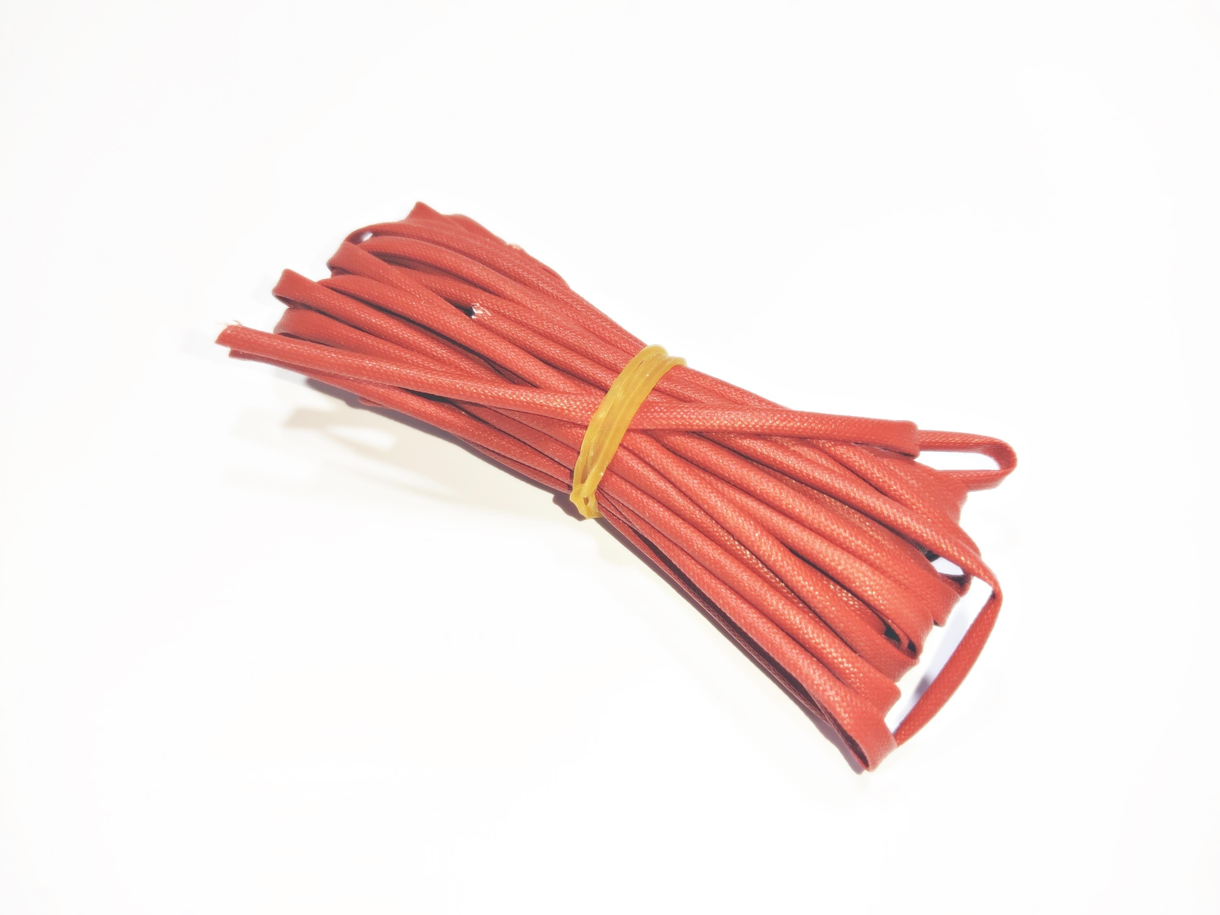 2mm H-Class Cam Elyaf Silikon İzoleli  Makaron - 2mm H-Class Silicone Coated Fiberglass Sleeve 