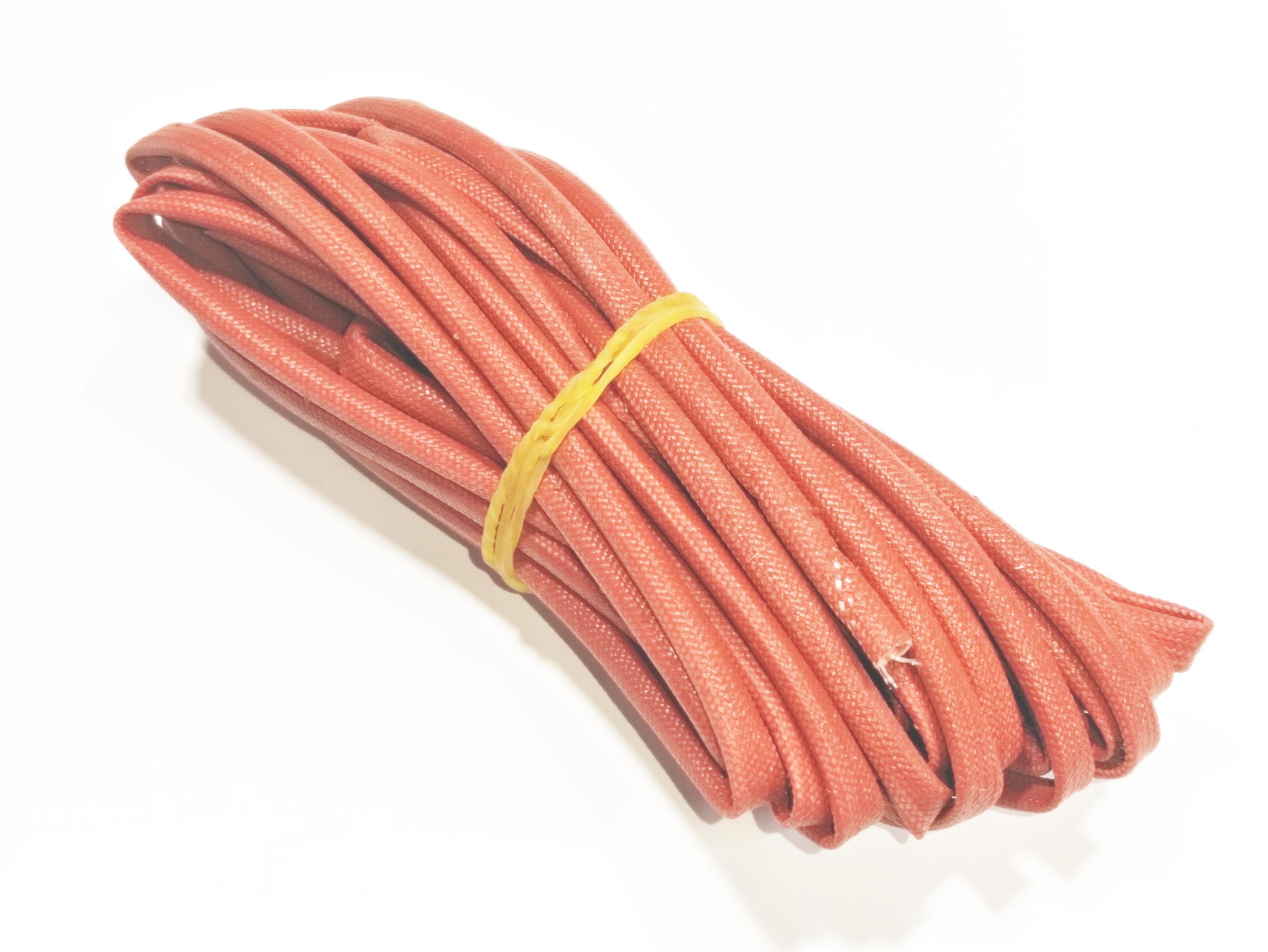 3mm H-Class Cam Elyaf Silikon İzoleli  Makaron - 3mm H-Class Silicone Coated Fiberglass Sleeve 