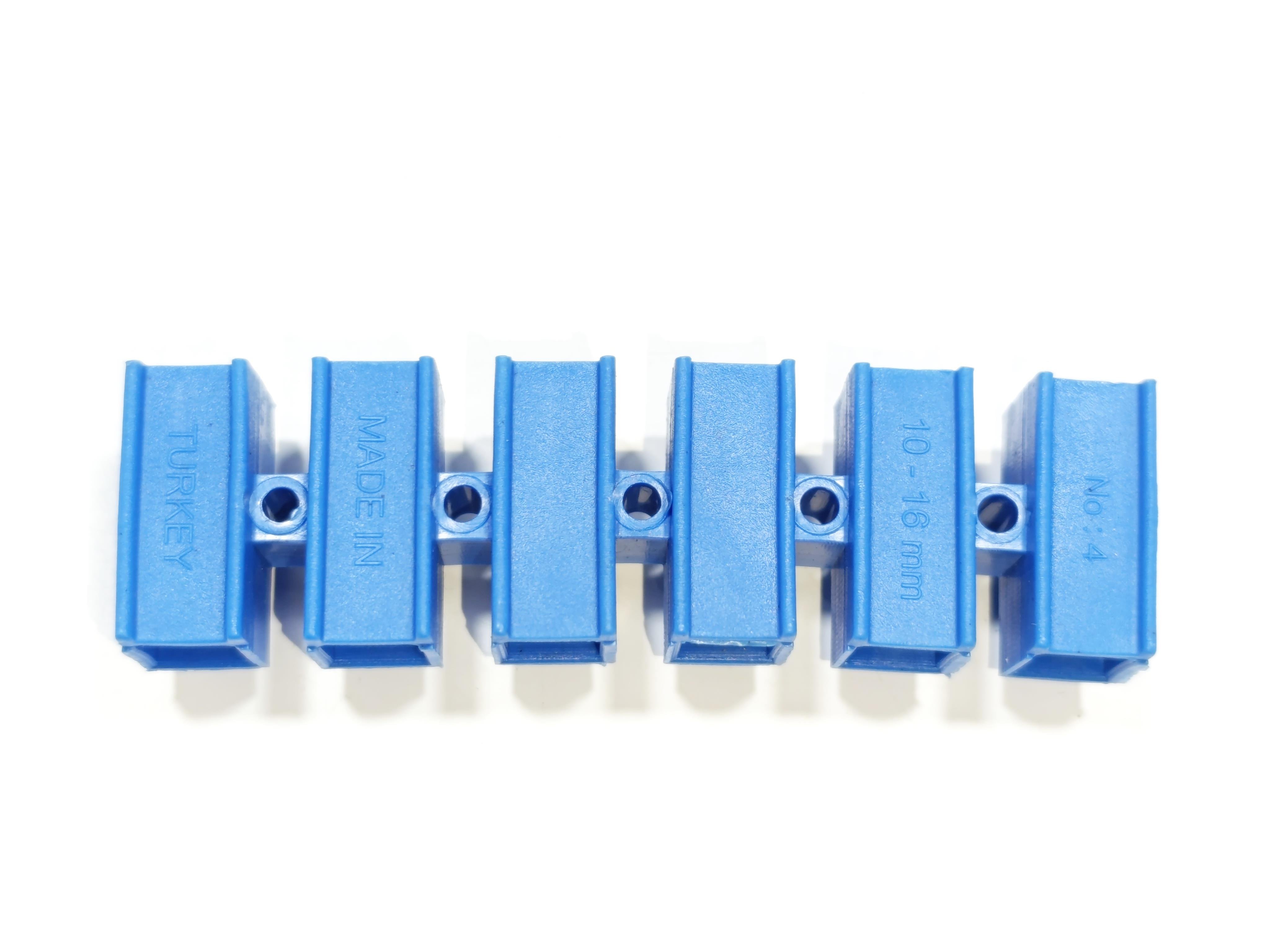 05.Terminals4 No Plastic Terminal Block Blue Color4 No Plastic Terminal Block Blue Color
