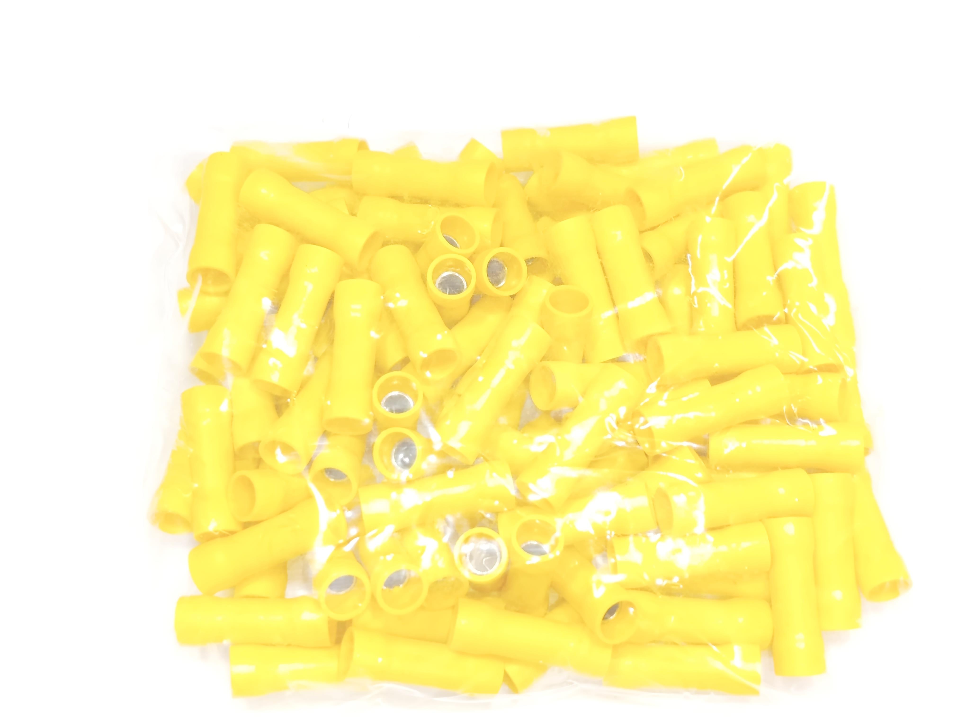  08.Insulated Cable Ends4 x 6 mm² Butt Connector Insulated Cable End Terminals Yellow Colour – 1 Pack – 100 Pieces4 x 6 mm² Butt Connector Insulated Cable End Terminals Yellow Colour – 1 Pack – 100 Pieces