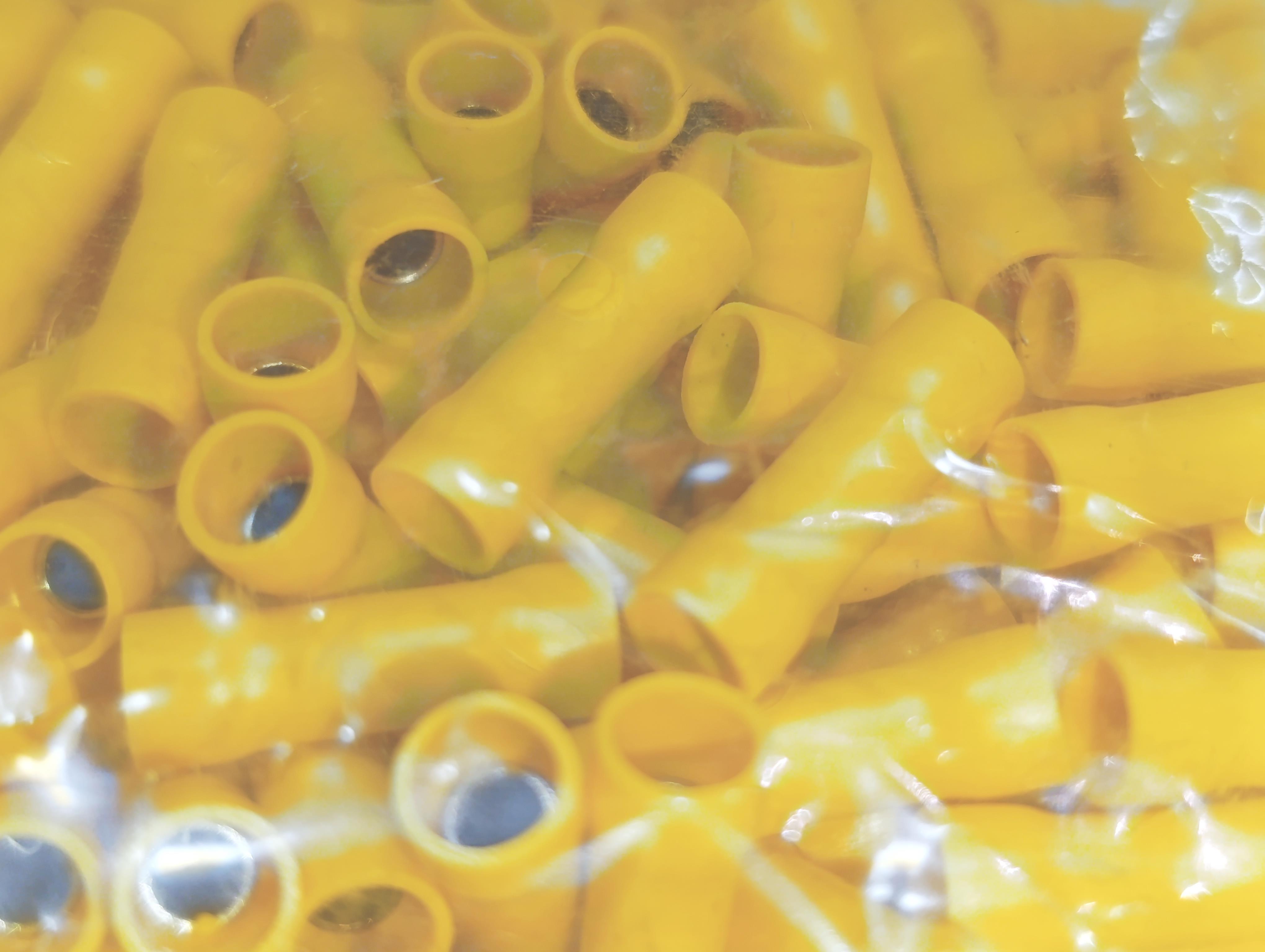  08.Insulated Cable Ends4 x 6 mm² Butt Connector Insulated Cable End Terminals Yellow Colour – 1 Pack – 100 Pieces4 x 6 mm² Butt Connector Insulated Cable End Terminals Yellow Colour – 1 Pack – 100 Pieces