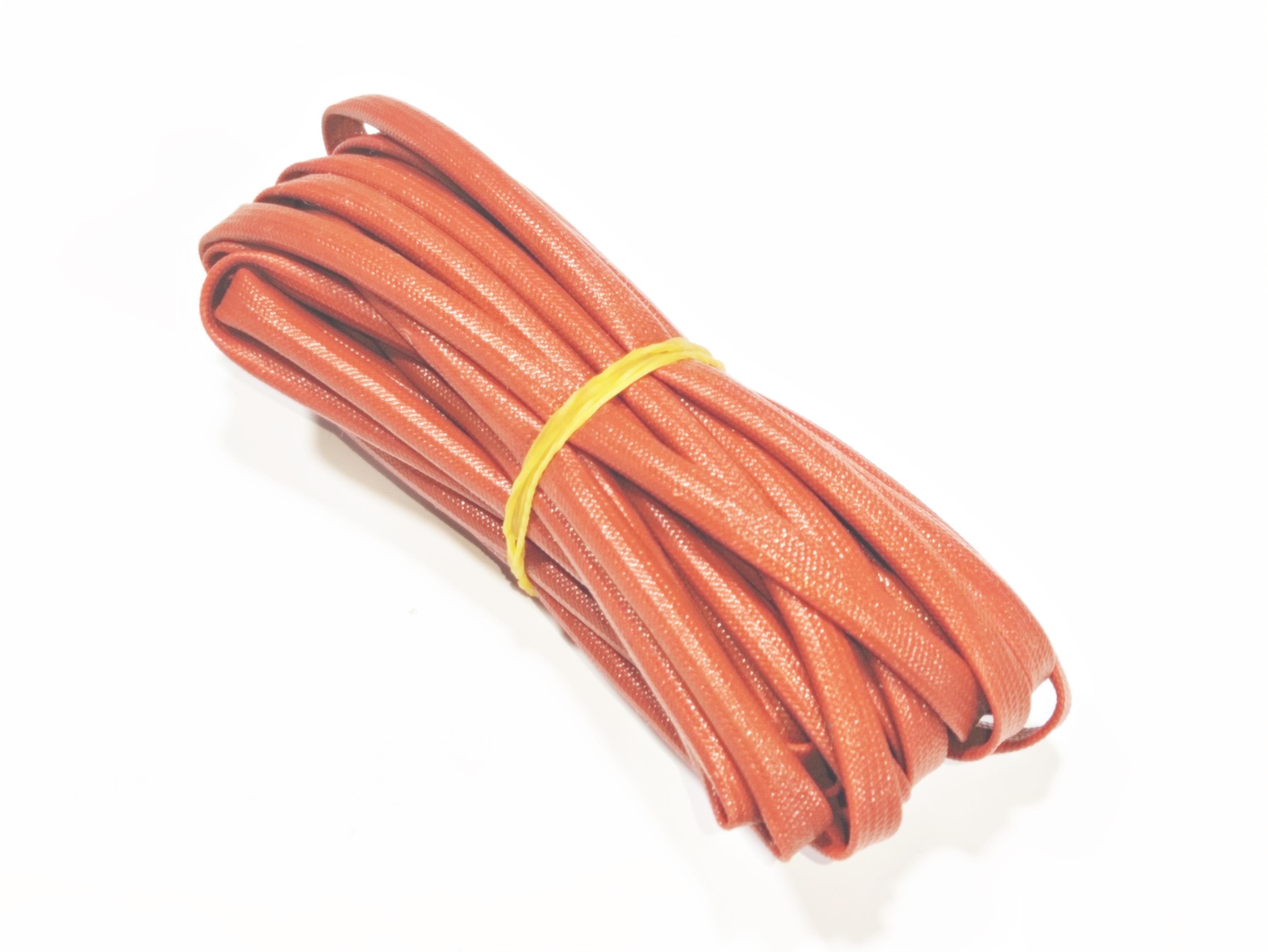 4mm H-Class Cam Elyaf Silikon İzoleli  Makaron - 4mm H-Class Silicone Coated Fiberglass Sleeve 
