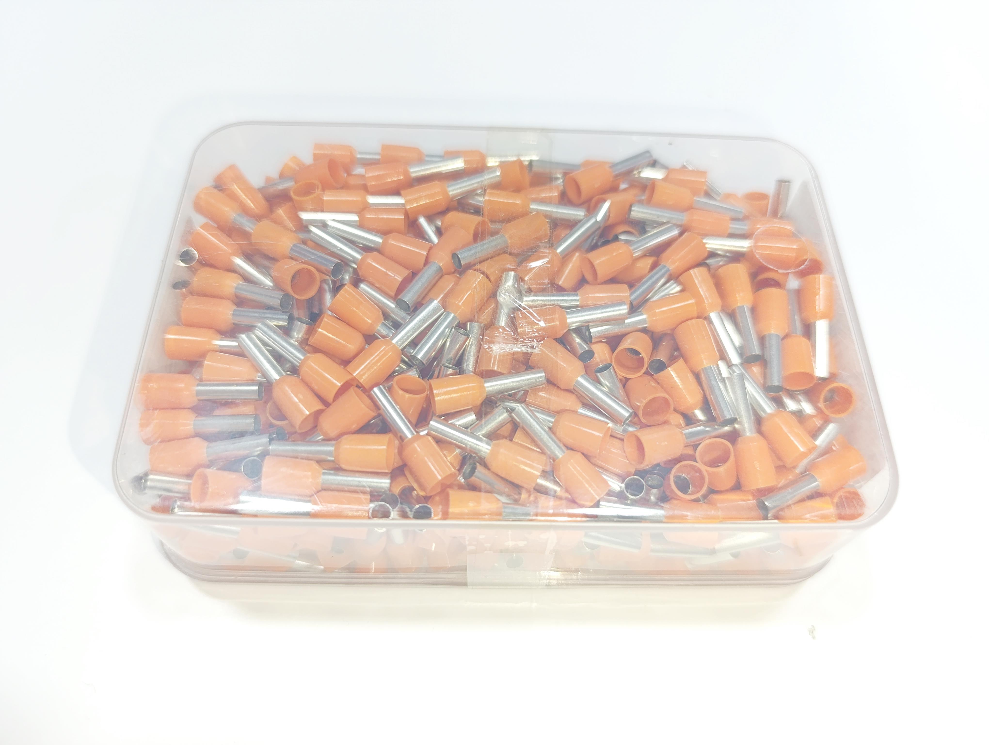 07.Cable Ferrules4mm Insulated Single Wire Ferrules – French Standard – Orange – Pack of 5004mm Insulated Single Wire Ferrules – French Standard – Orange – Pack of 500