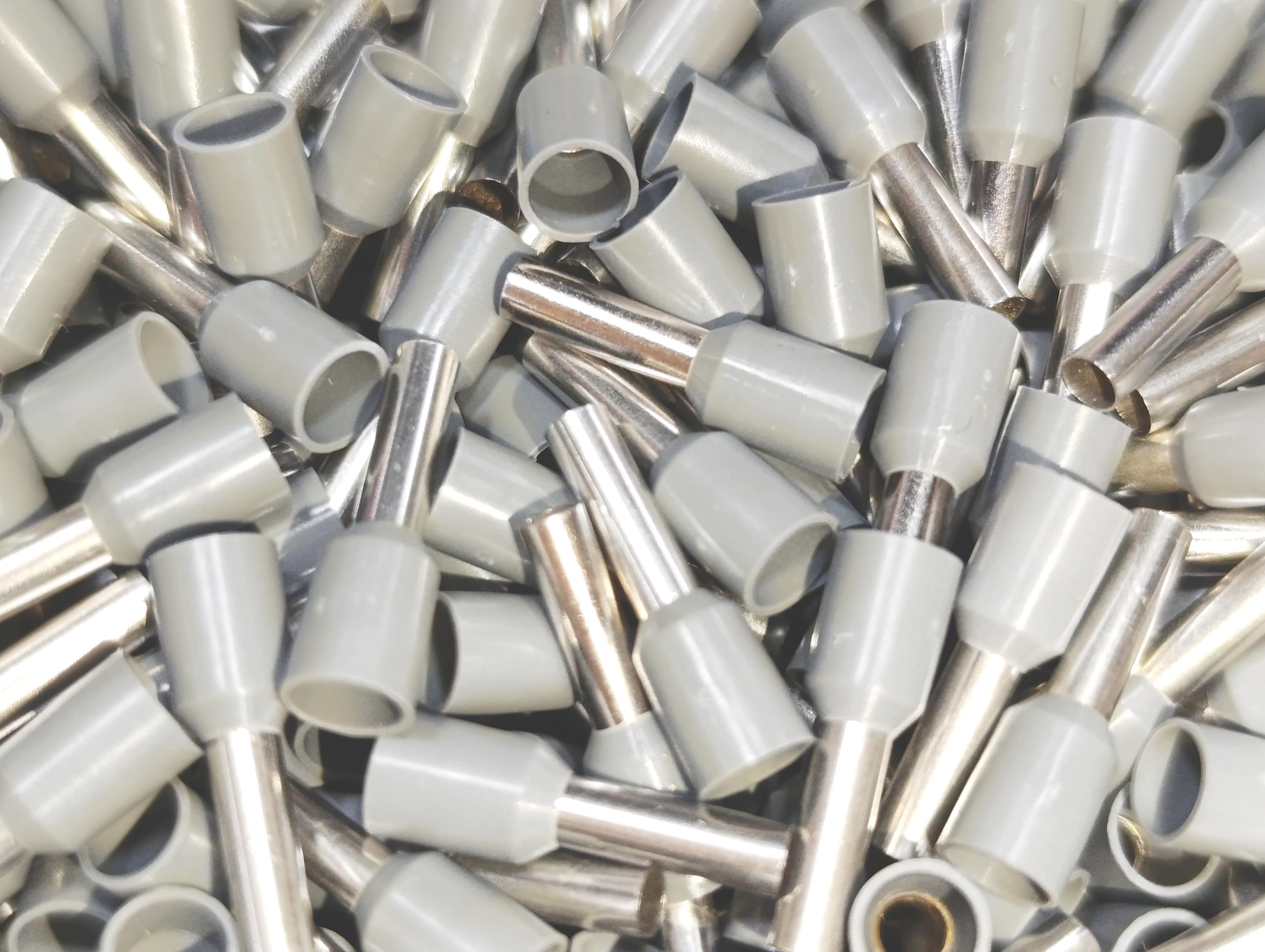 07.Cable Ferrules4mm Insulated Single Wire Ferrules – German Standard – Grey – Pack of 5004mm Insulated Single Wire Ferrules – German Standard – Grey – Pack of 500