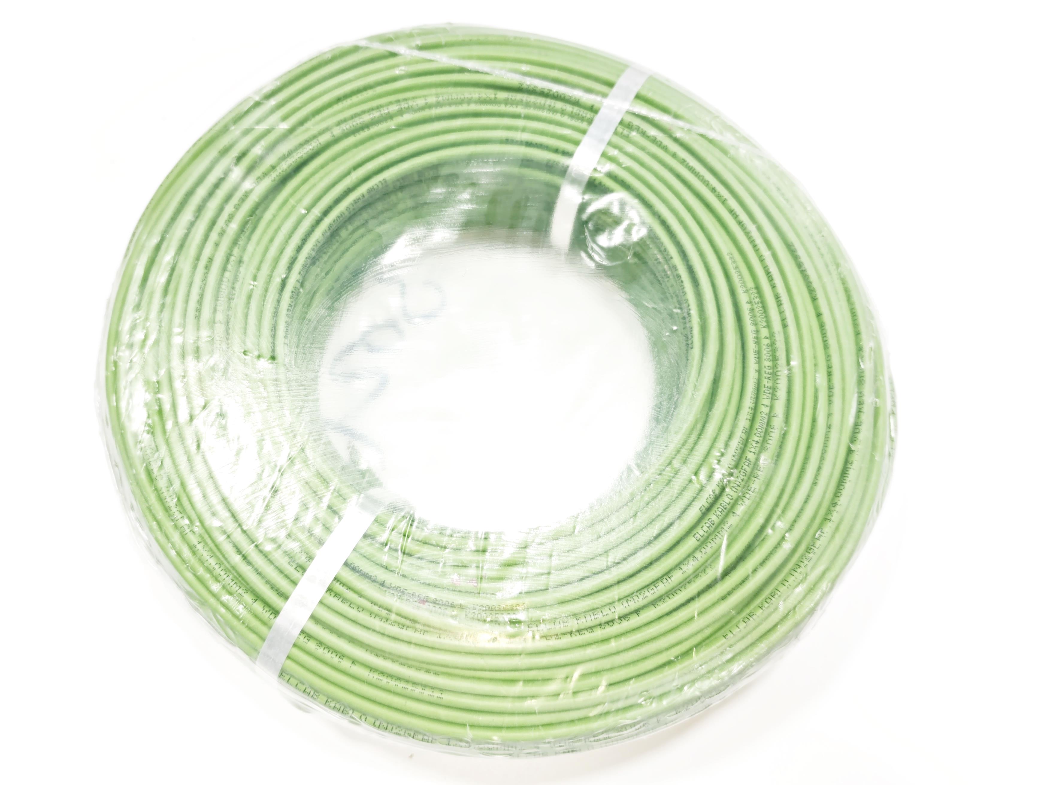 4mm Yanmaz Silikon Kablo TTR Yeşil Renk 
