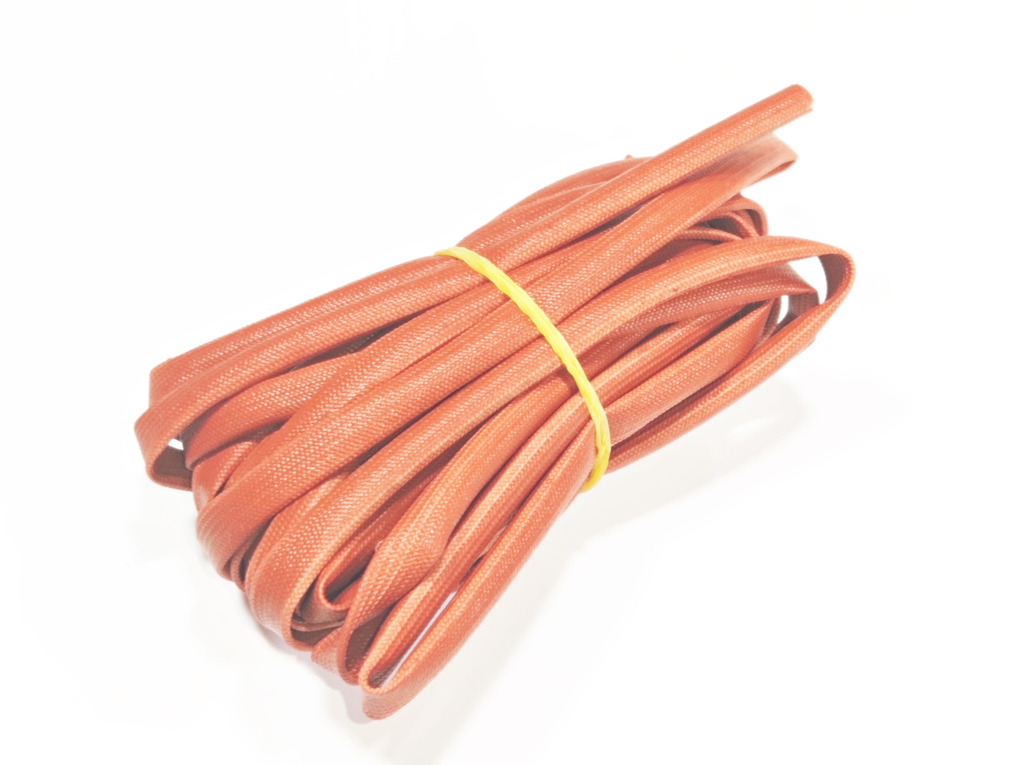 5mm H-Class Cam Elyaf Silikon İzoleli  Makaron - 5mm H-Class Silicone Coated Fiberglass Sleeve 
