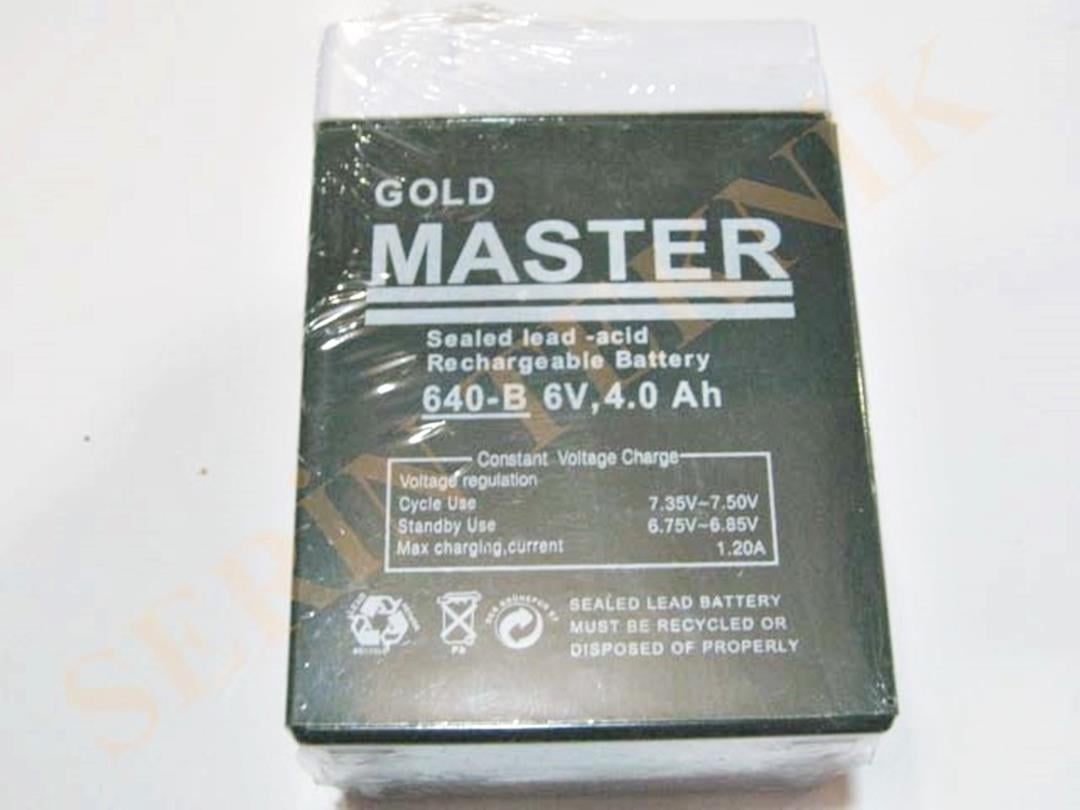 6 Volt DC 4 Amper Kuru Akü